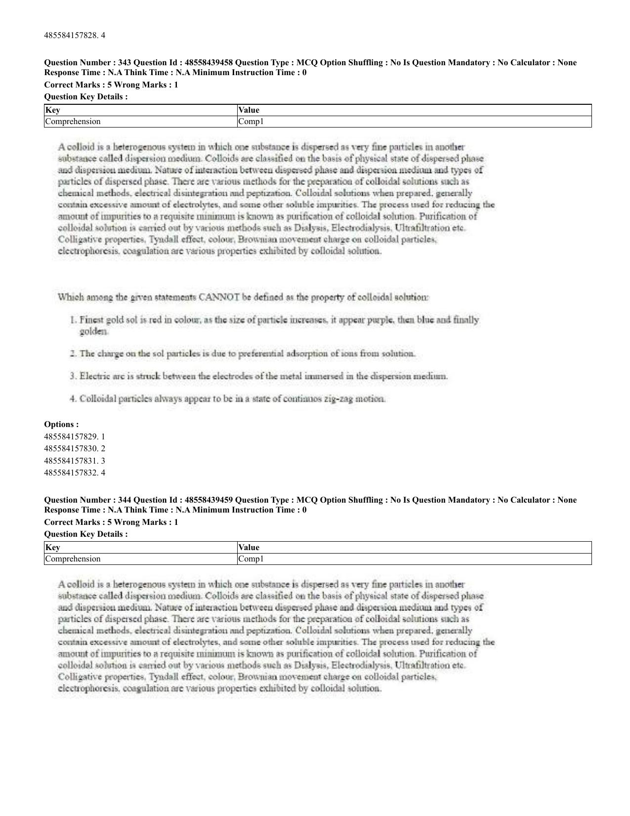 CUET 2023 English Odia Shift 3 Question Papers - 02 Jul 2023 - Page 189