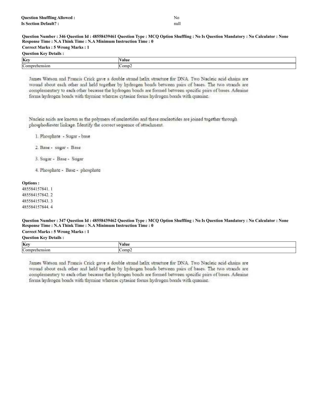 CUET 2023 English Odia Shift 3 Question Papers - 02 Jul 2023 - Page 191
