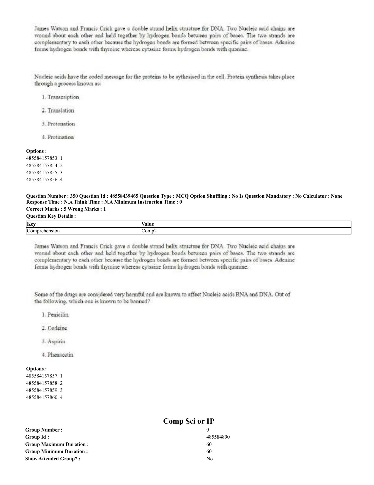 CUET 2023 English Odia Shift 3 Question Papers - 02 Jul 2023 - Page 193