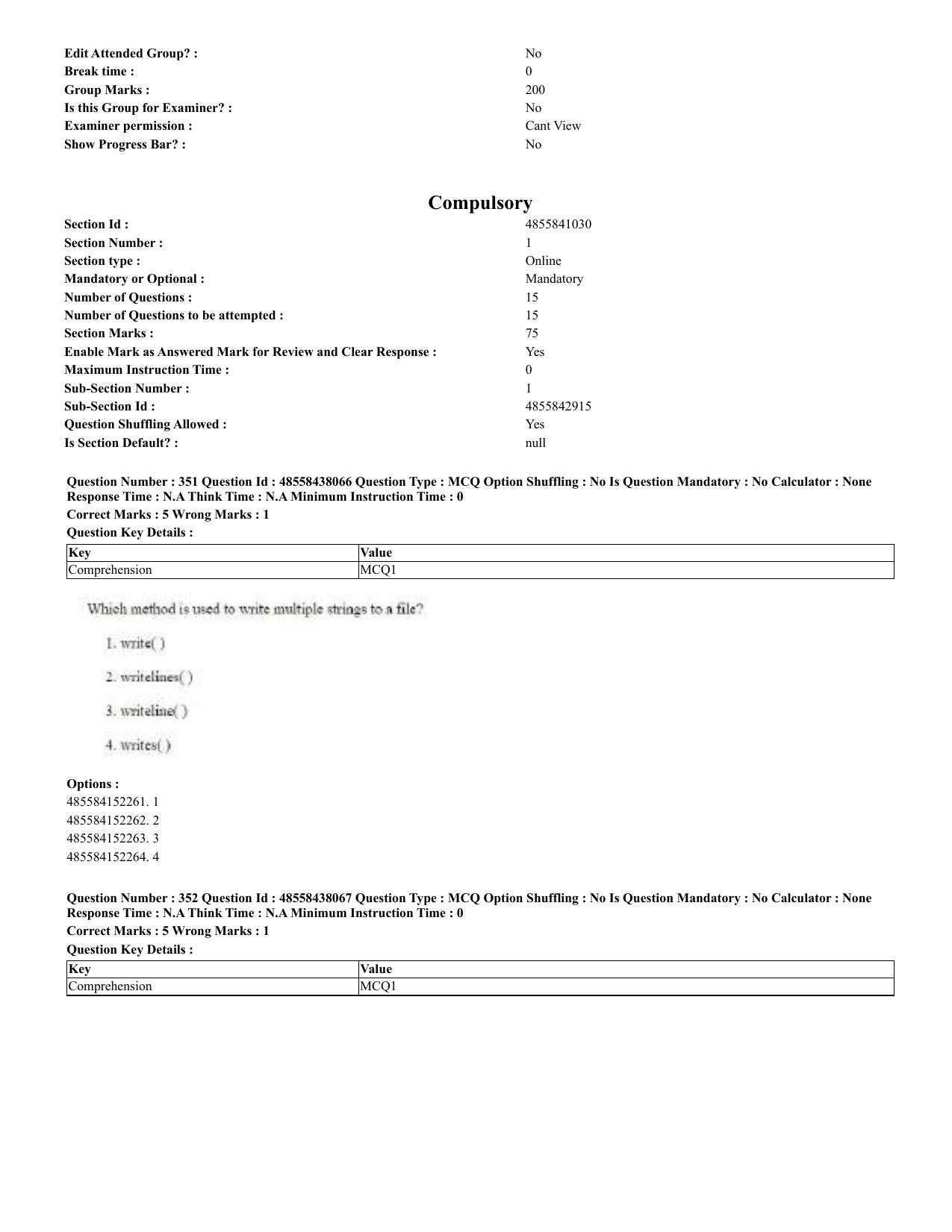 CUET 2023 English Odia Shift 3 Question Papers - 02 Jul 2023 - Page 194