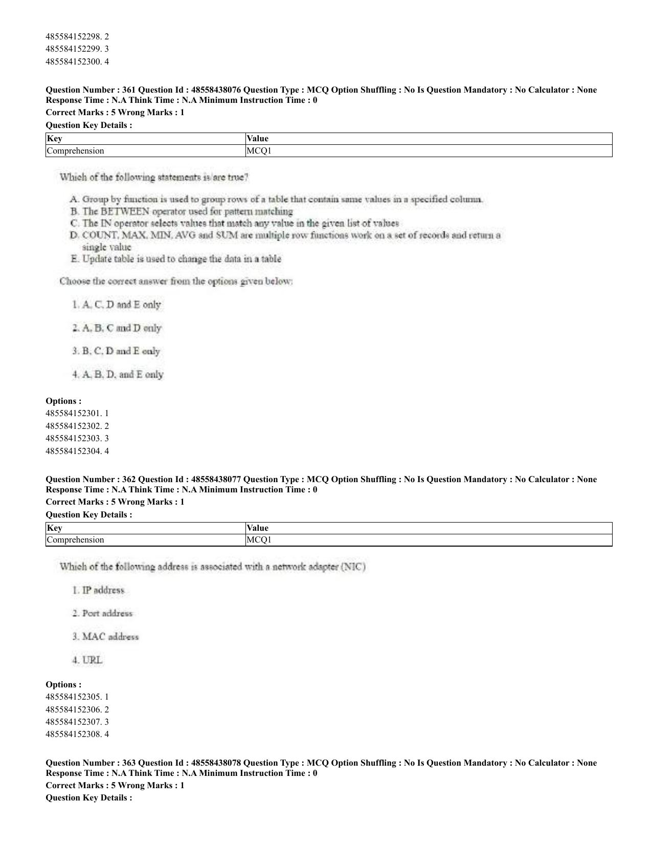 CUET 2023 English Odia Shift 3 Question Papers - 02 Jul 2023 - Page 199