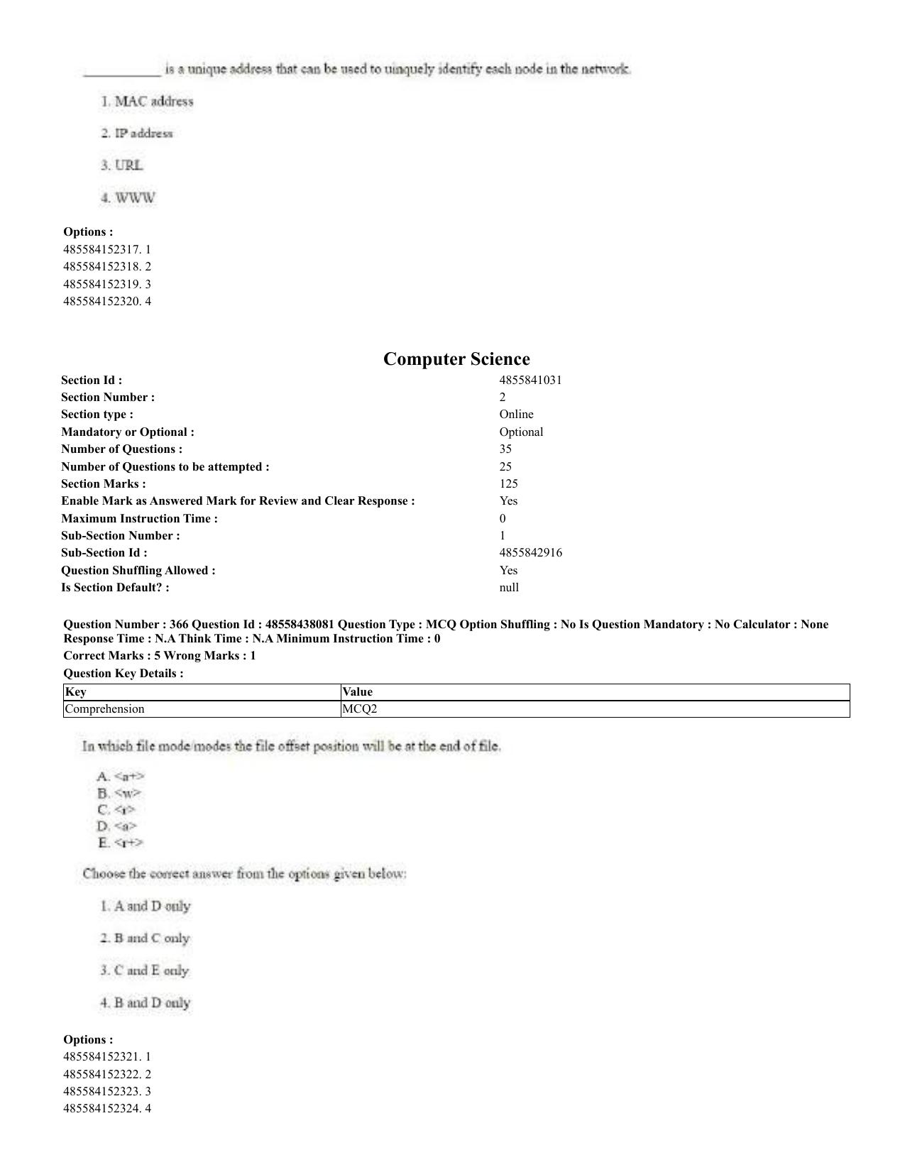 CUET 2023 English Odia Shift 3 Question Papers - 02 Jul 2023 - Page 201