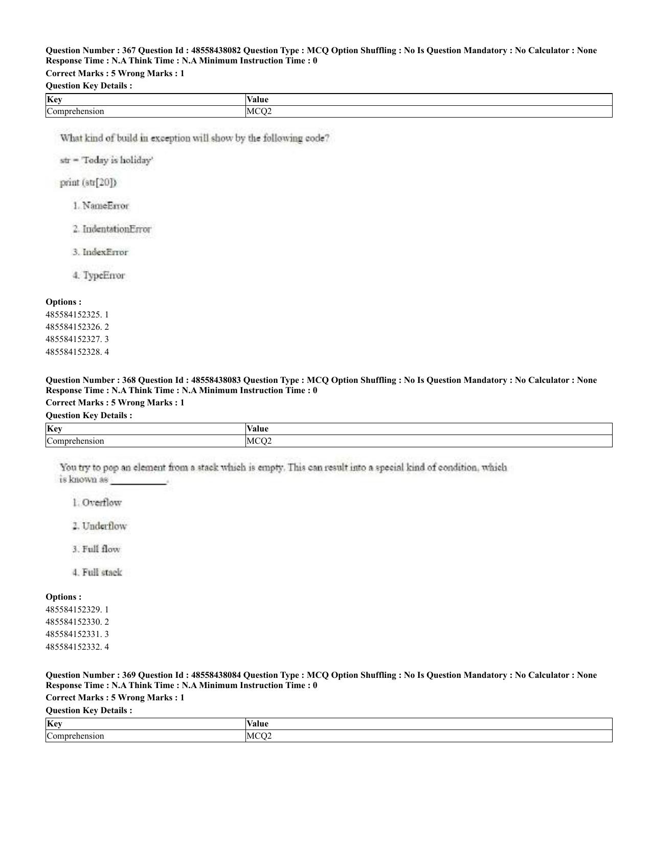 CUET 2023 English Odia Shift 3 Question Papers - 02 Jul 2023 - Page 202