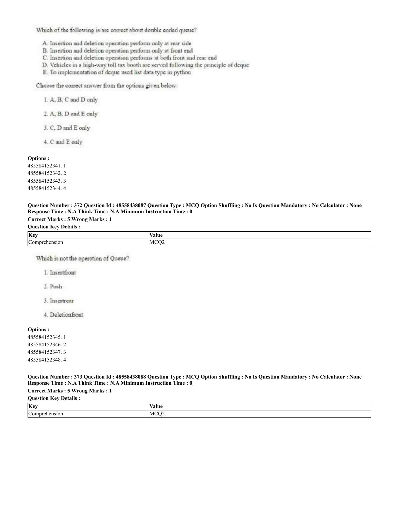 CUET 2023 English Odia Shift 3 Question Papers - 02 Jul 2023 - Page 204