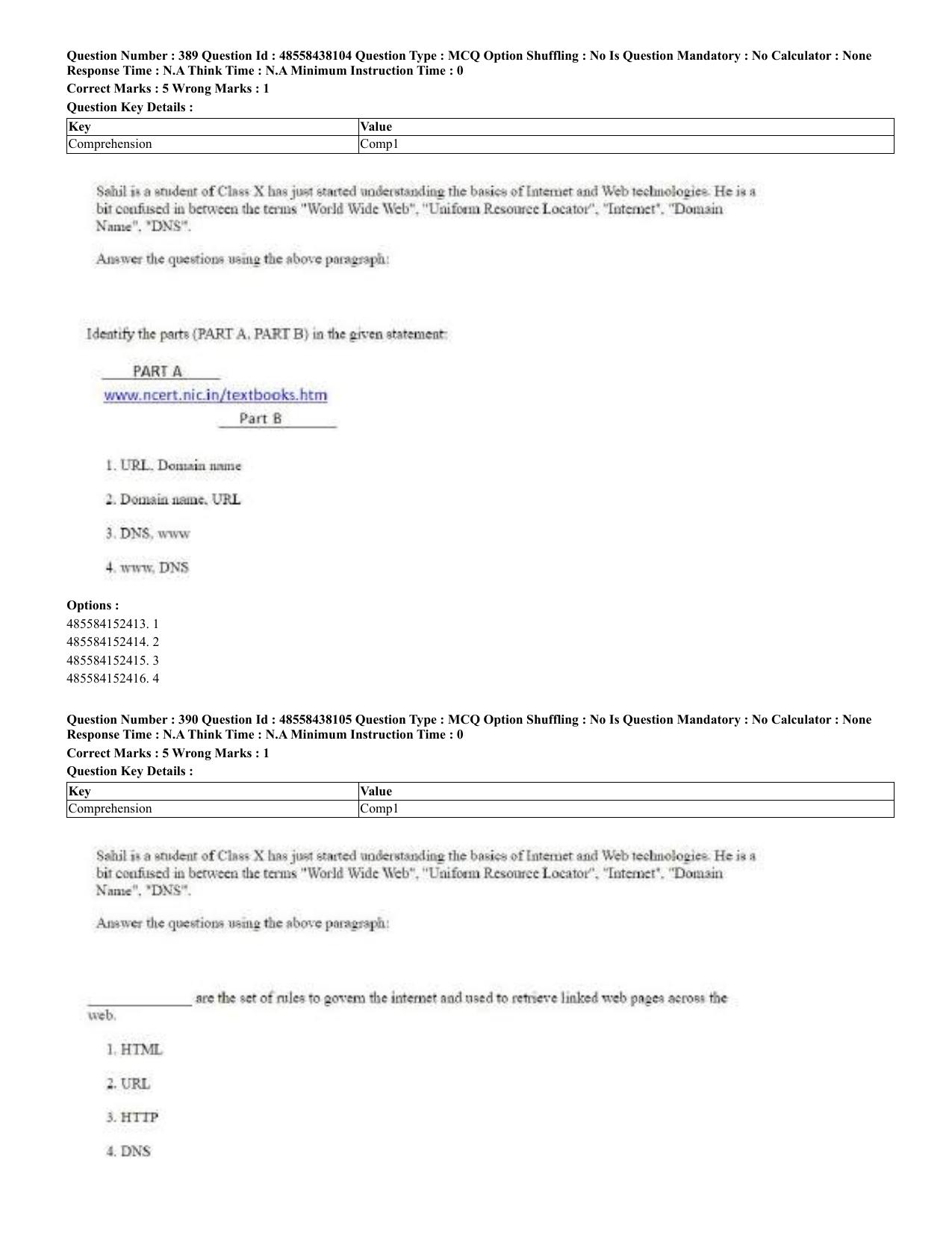 CUET 2023 English Odia Shift 3 Question Papers - 02 Jul 2023 - Page 212
