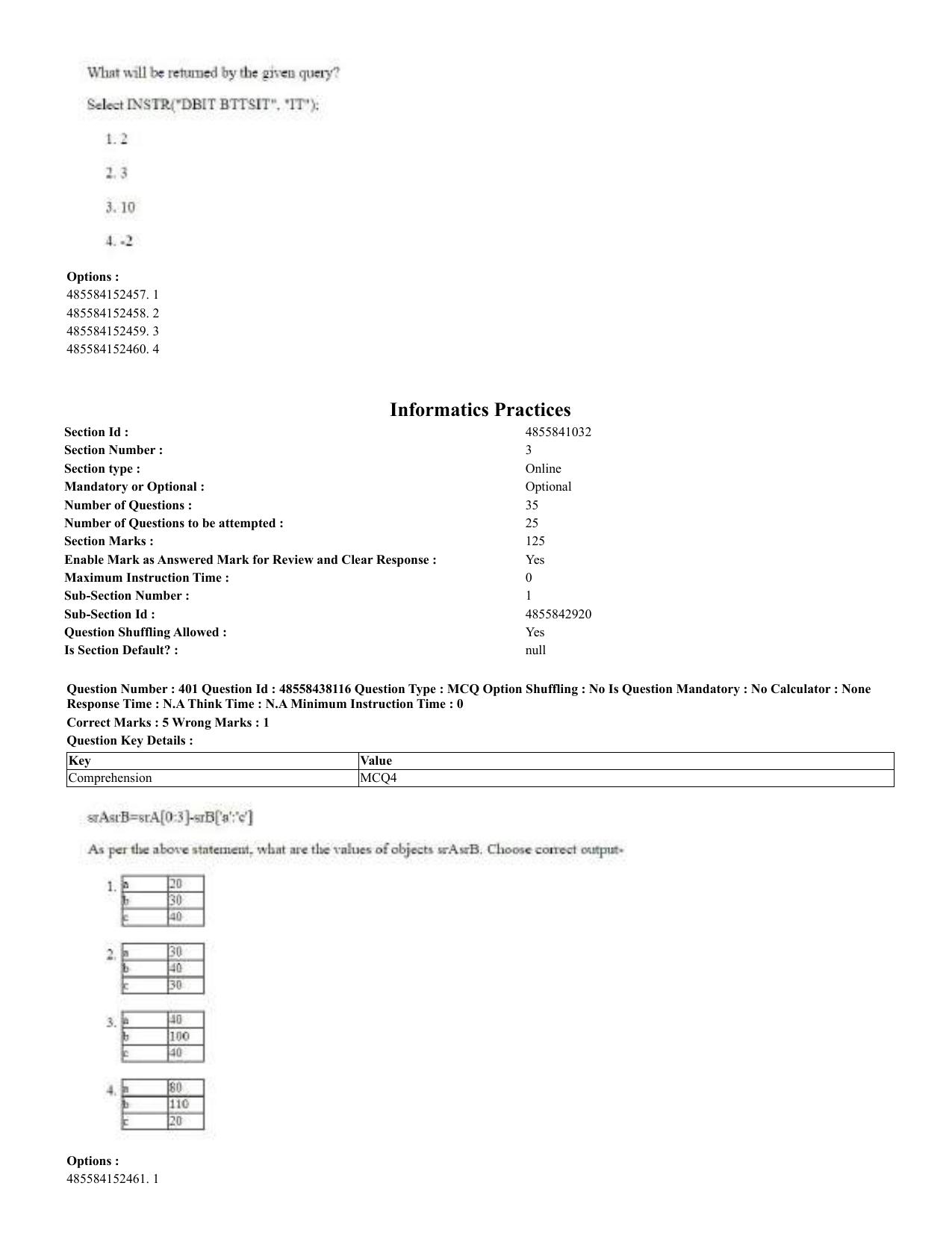CUET 2023 English Odia Shift 3 Question Papers - 02 Jul 2023 - Page 219