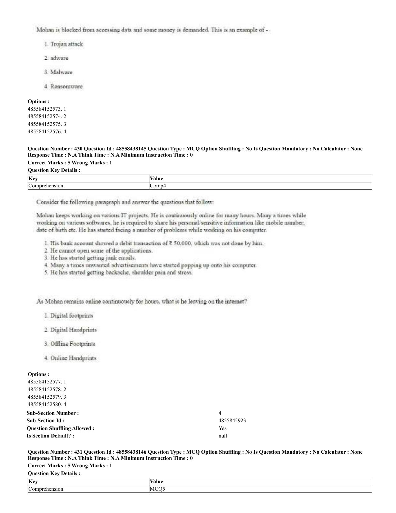 CUET 2023 English Odia Shift 3 Question Papers - 02 Jul 2023 - Page 235
