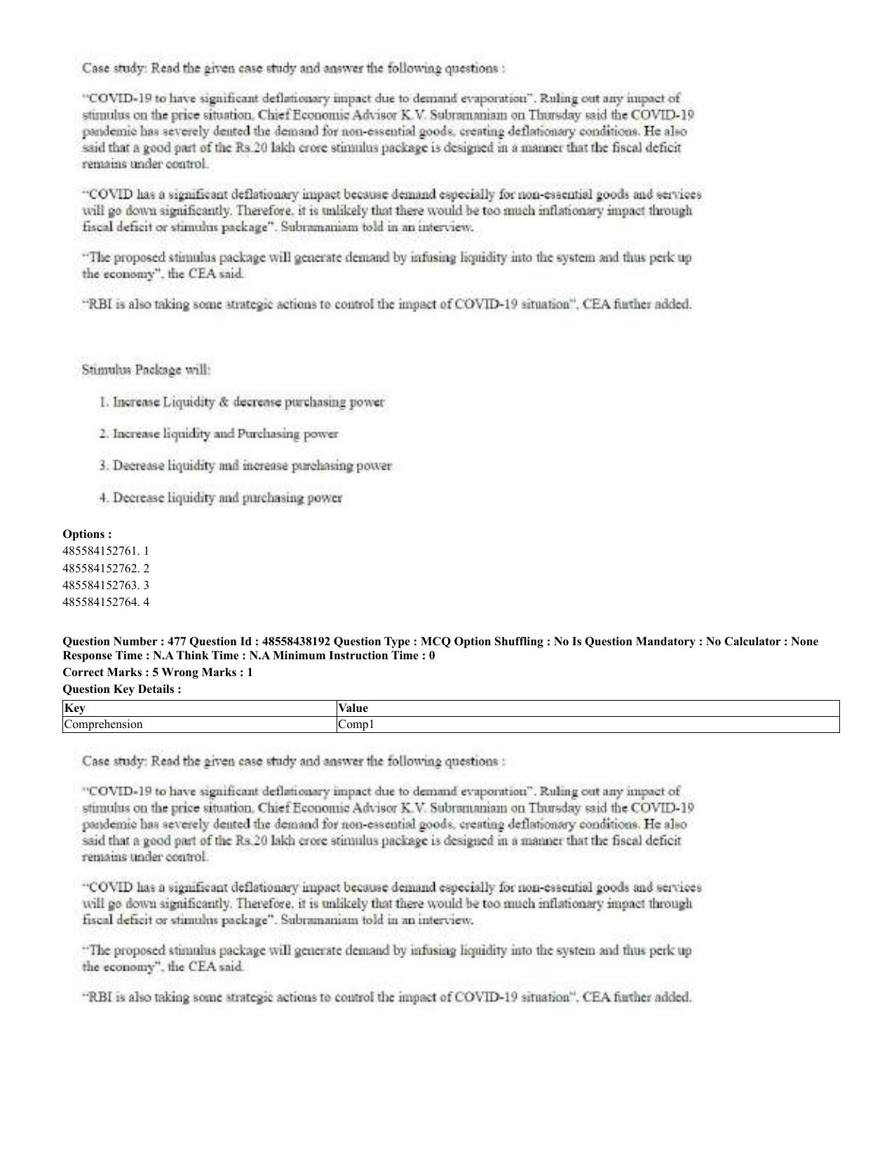 CUET 2023 English Odia Shift 3 Question Papers - 02 Jul 2023 - Page 258
