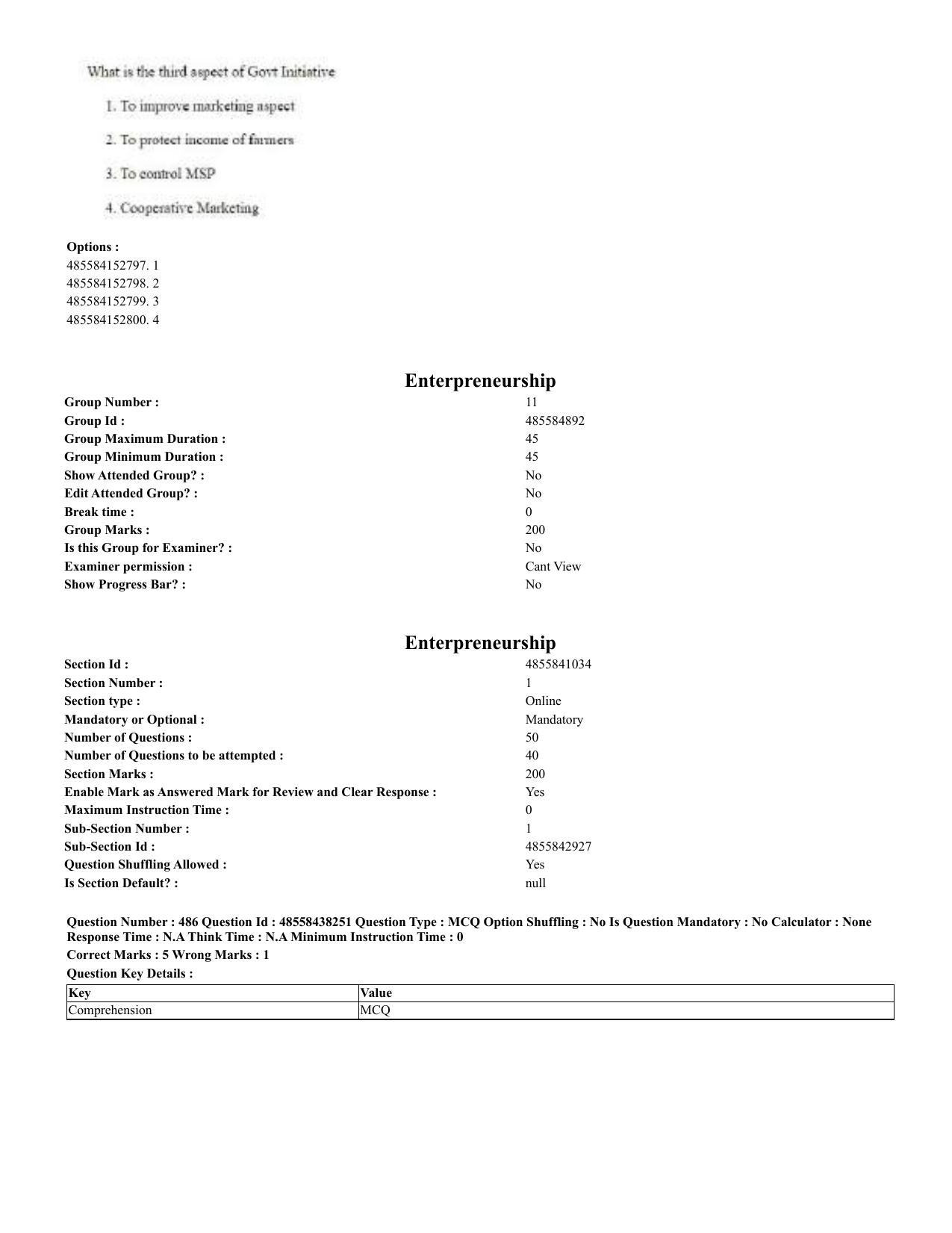 CUET 2023 English Odia Shift 3 Question Papers - 02 Jul 2023 - Page 264