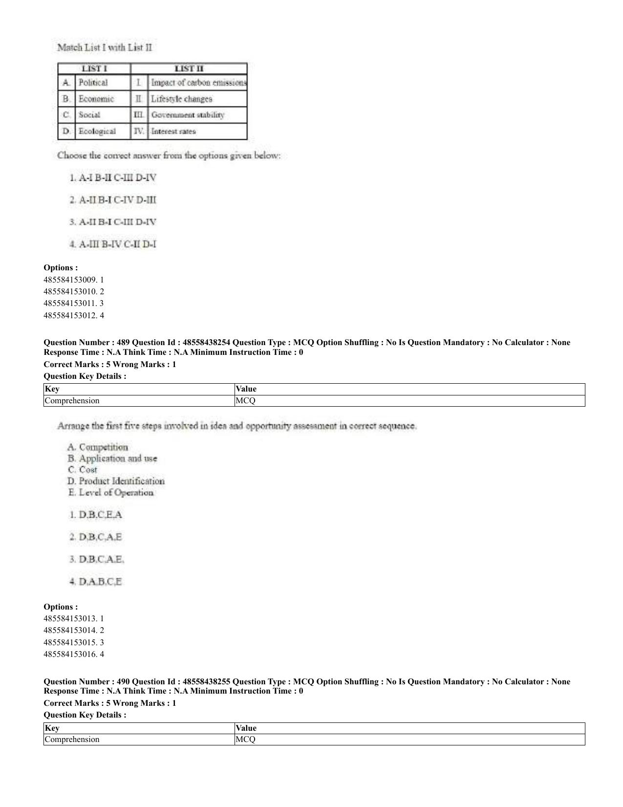 CUET 2023 English Odia Shift 3 Question Papers - 02 Jul 2023 - Page 266