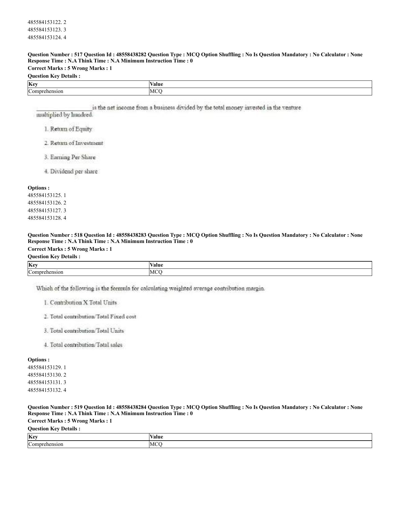 CUET 2023 English Odia Shift 3 Question Papers - 02 Jul 2023 - Page 279