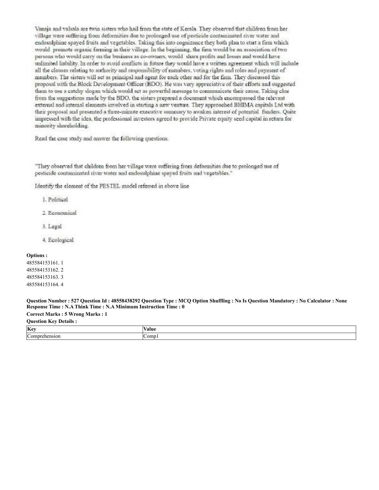 CUET 2023 English Odia Shift 3 Question Papers - 02 Jul 2023 - Page 283