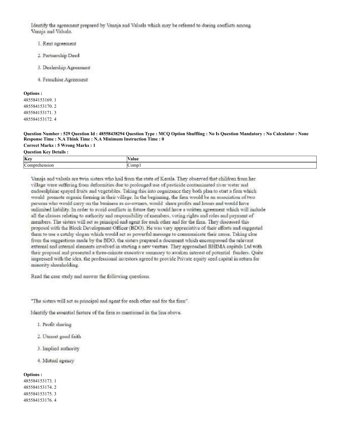 CUET 2023 English Odia Shift 3 Question Papers - 02 Jul 2023 - Page 285