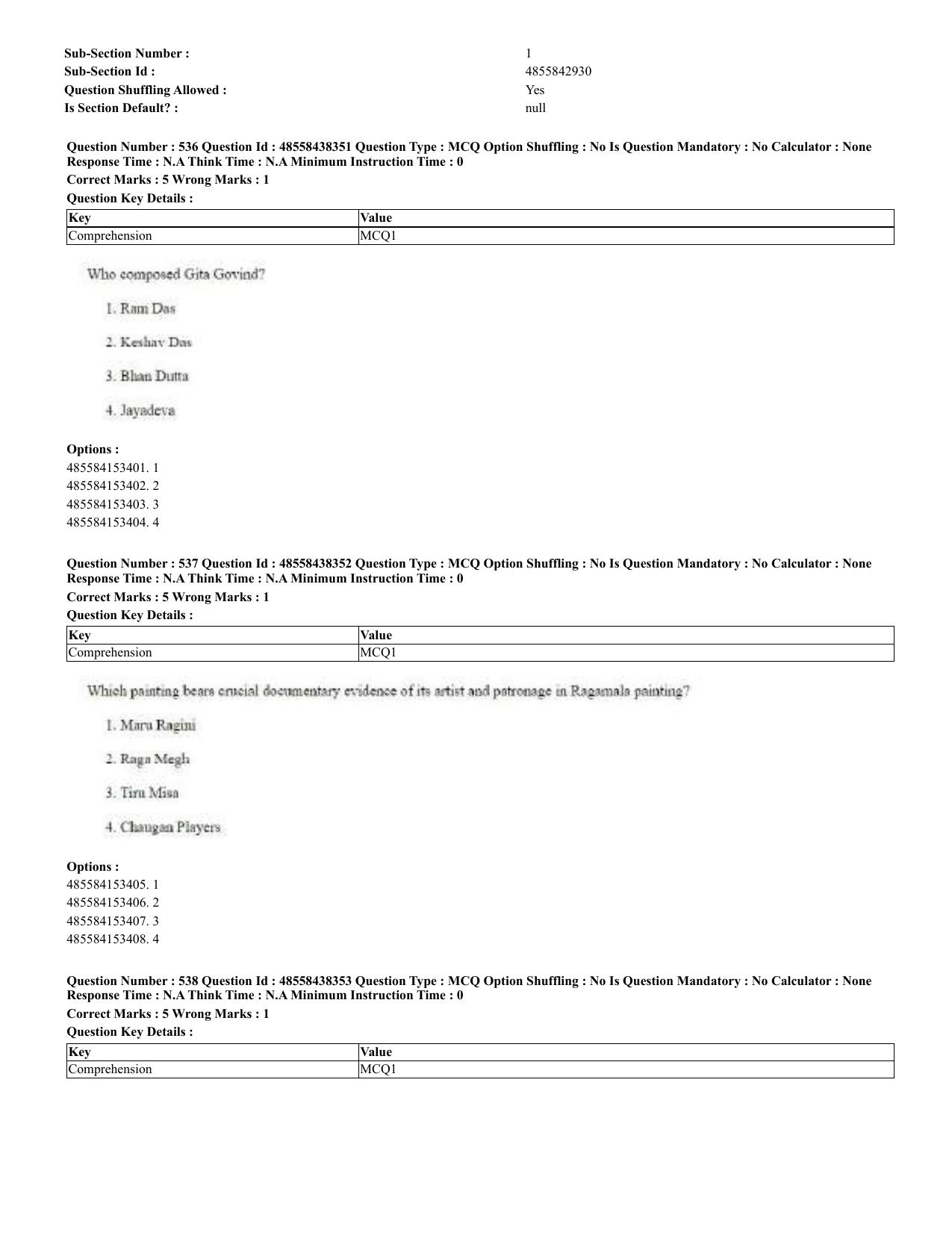 CUET 2023 English Odia Shift 3 Question Papers - 02 Jul 2023 - Page 291