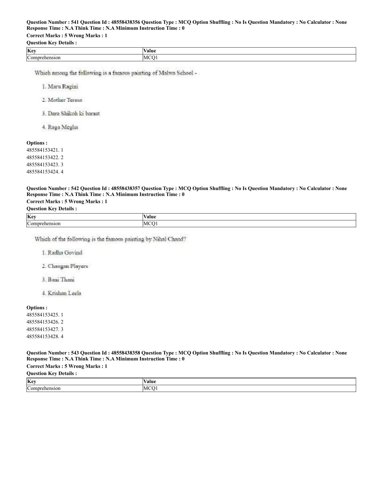 CUET 2023 English Odia Shift 3 Question Papers - 02 Jul 2023 - Page 293