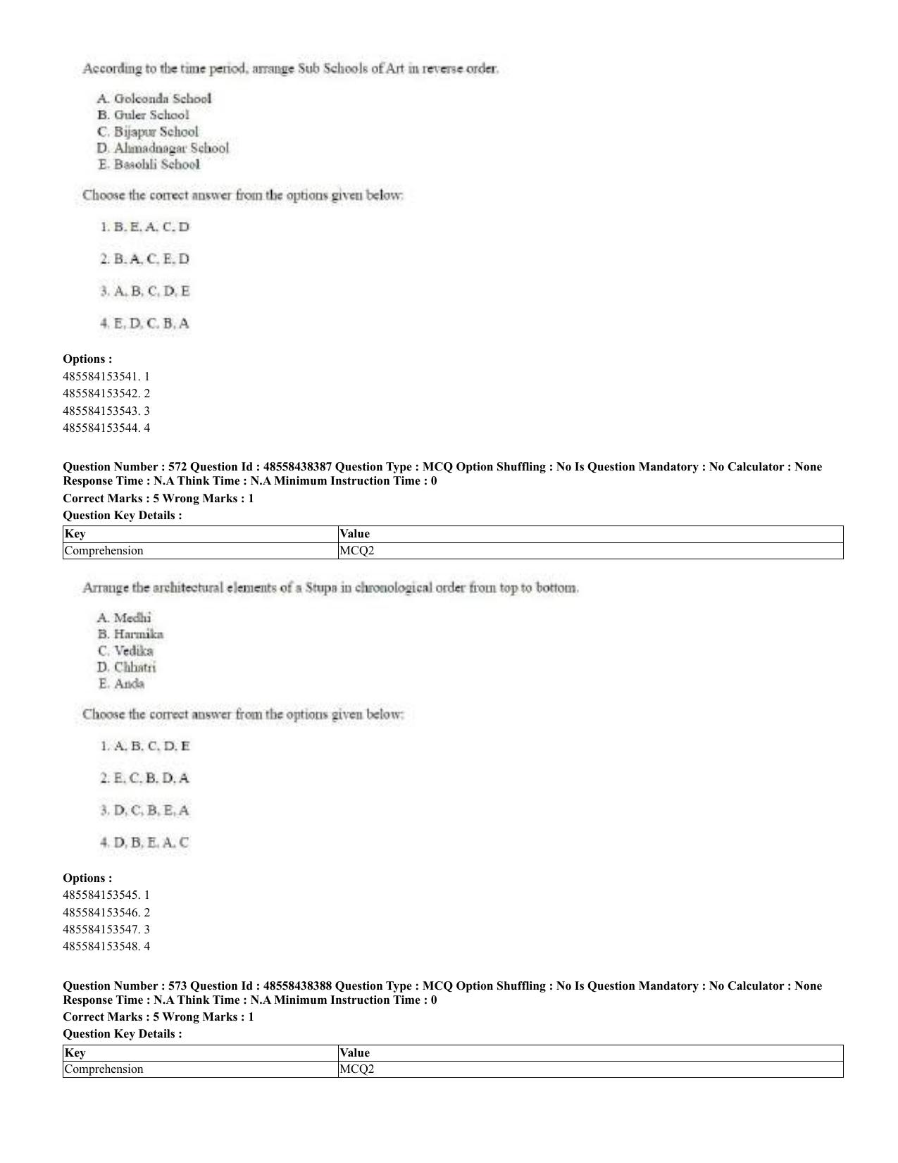 CUET 2023 English Odia Shift 3 Question Papers - 02 Jul 2023 - Page 311