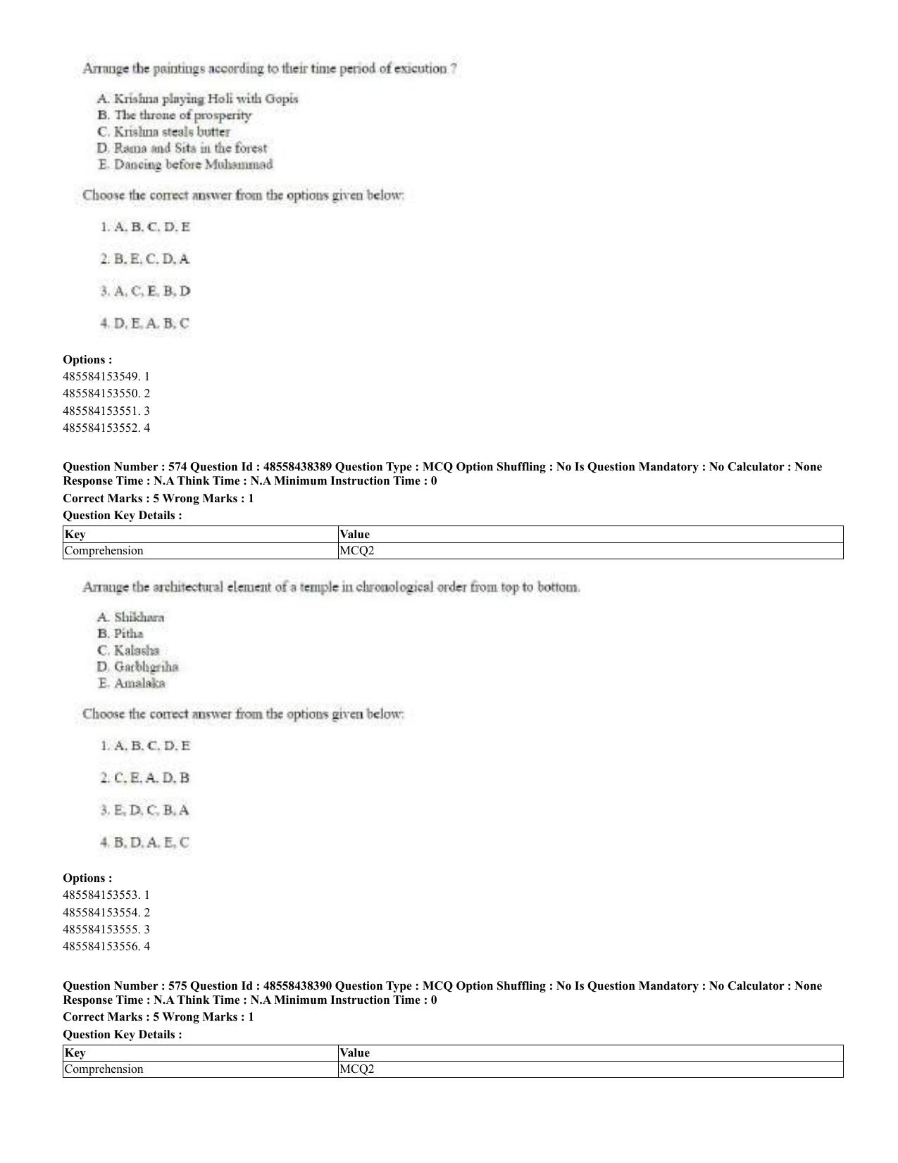 CUET 2023 English Odia Shift 3 Question Papers - 02 Jul 2023 - Page 312