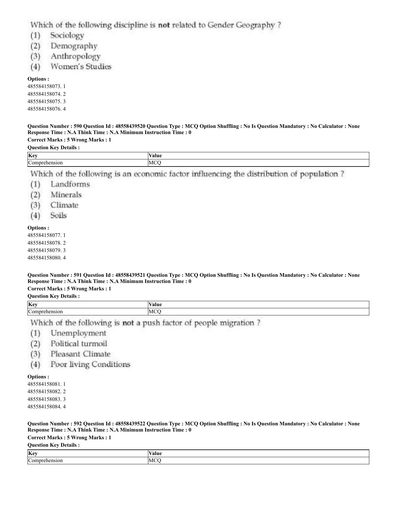 CUET 2023 English Odia Shift 3 Question Papers - 02 Jul 2023 - Page 320
