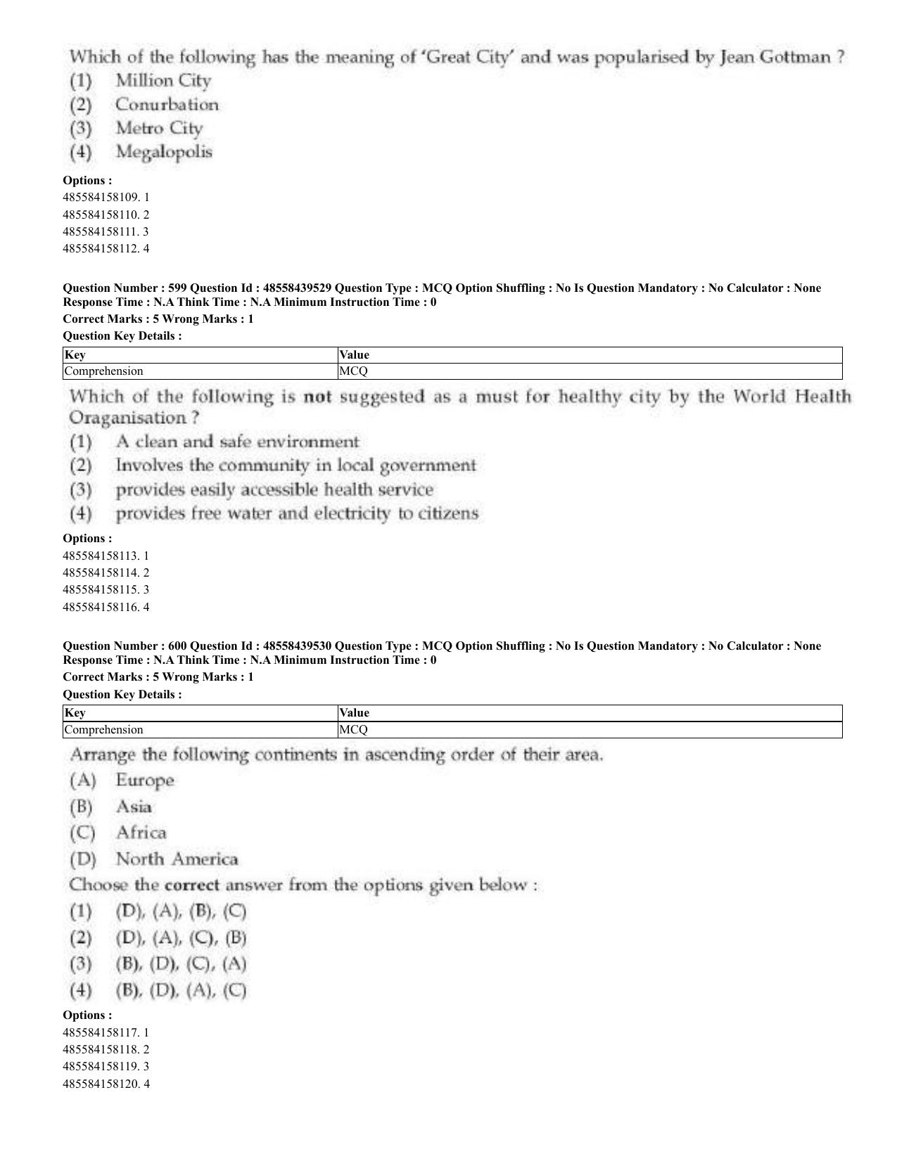 CUET 2023 English Odia Shift 3 Question Papers - 02 Jul 2023 - Page 323