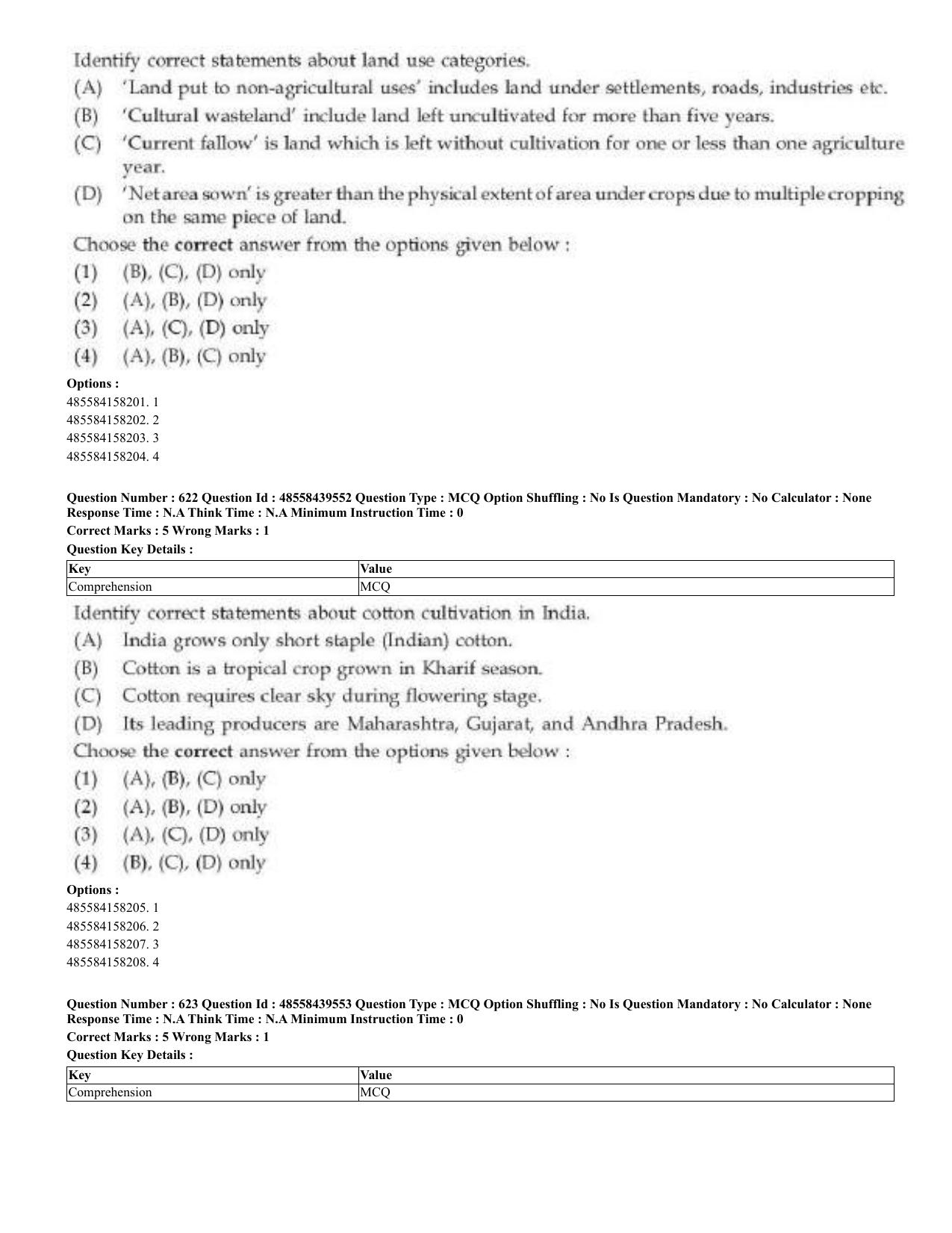 CUET 2023 English Odia Shift 3 Question Papers - 02 Jul 2023 - Page 332