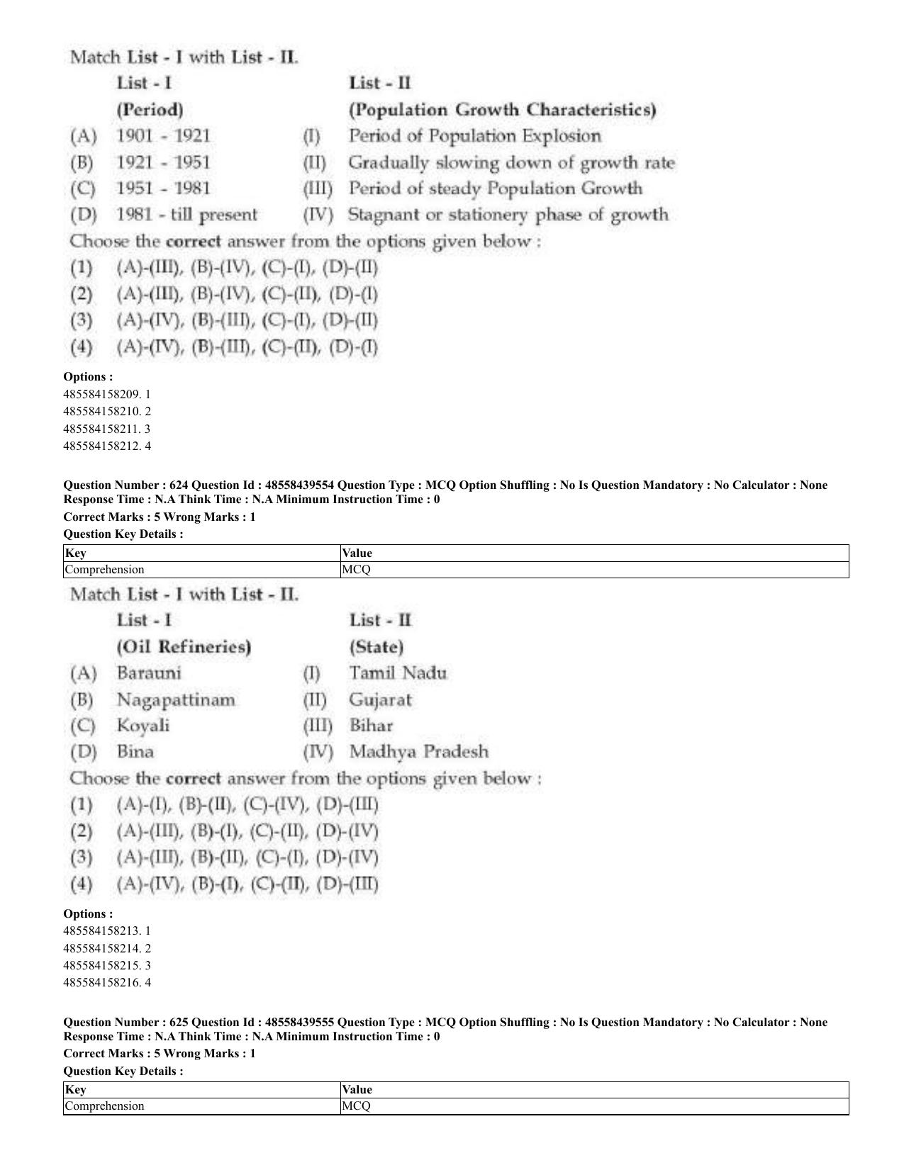 CUET 2023 English Odia Shift 3 Question Papers - 02 Jul 2023 - Page 333