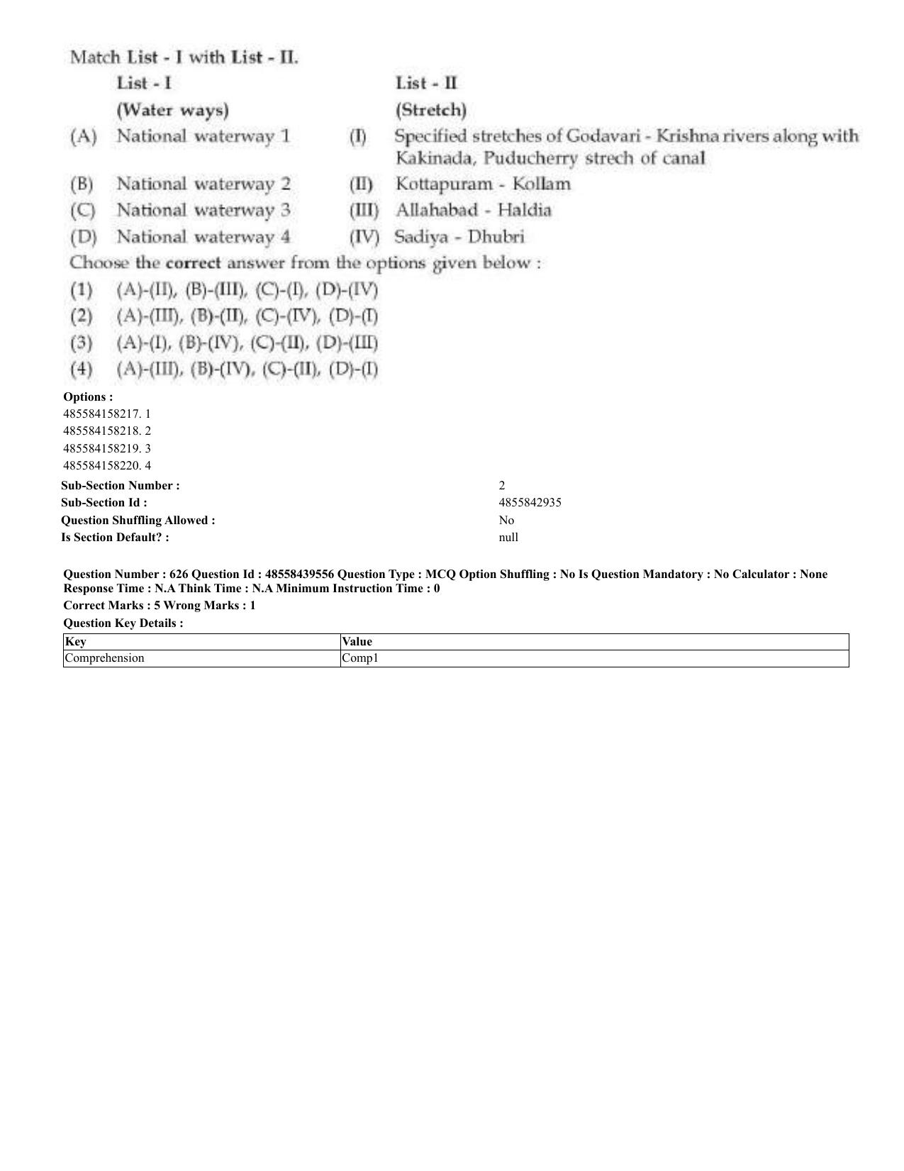 CUET 2023 English Odia Shift 3 Question Papers - 02 Jul 2023 - Page 334