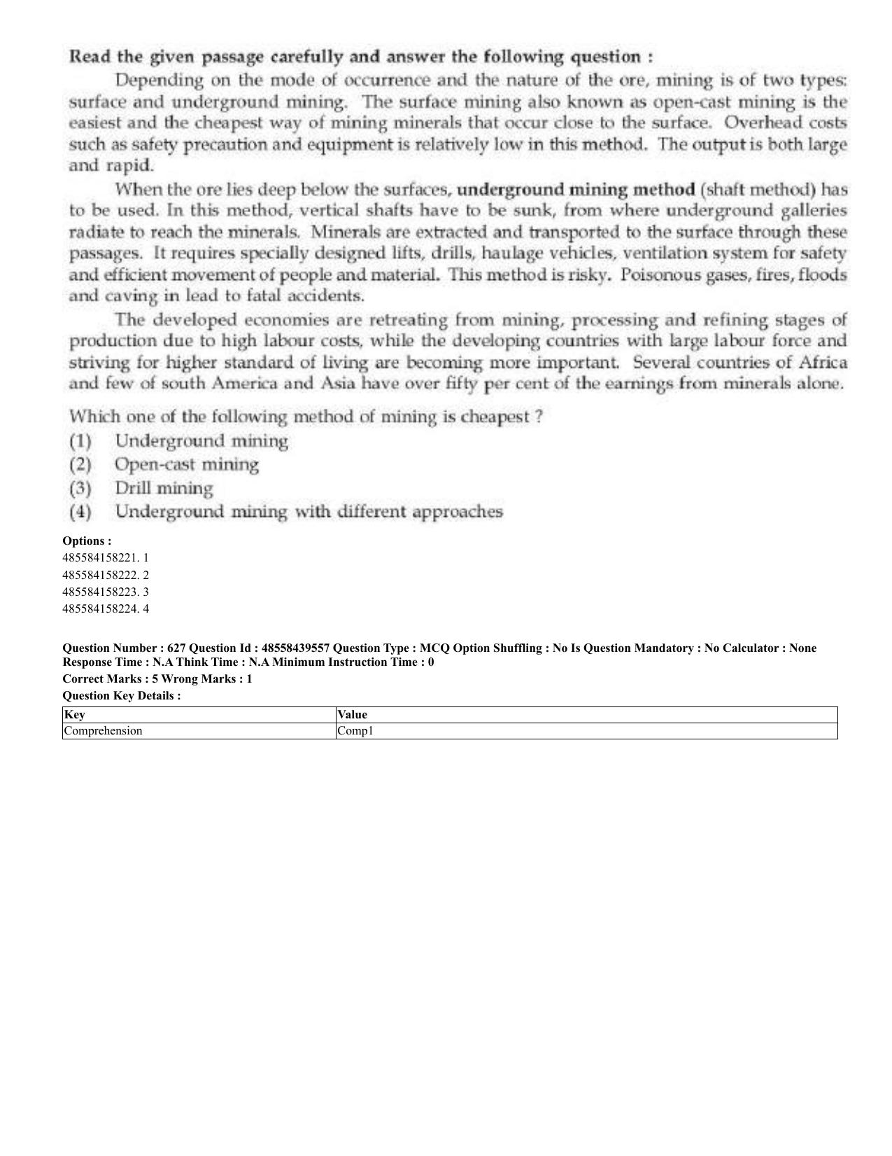 CUET 2023 English Odia Shift 3 Question Papers - 02 Jul 2023 - Page 335