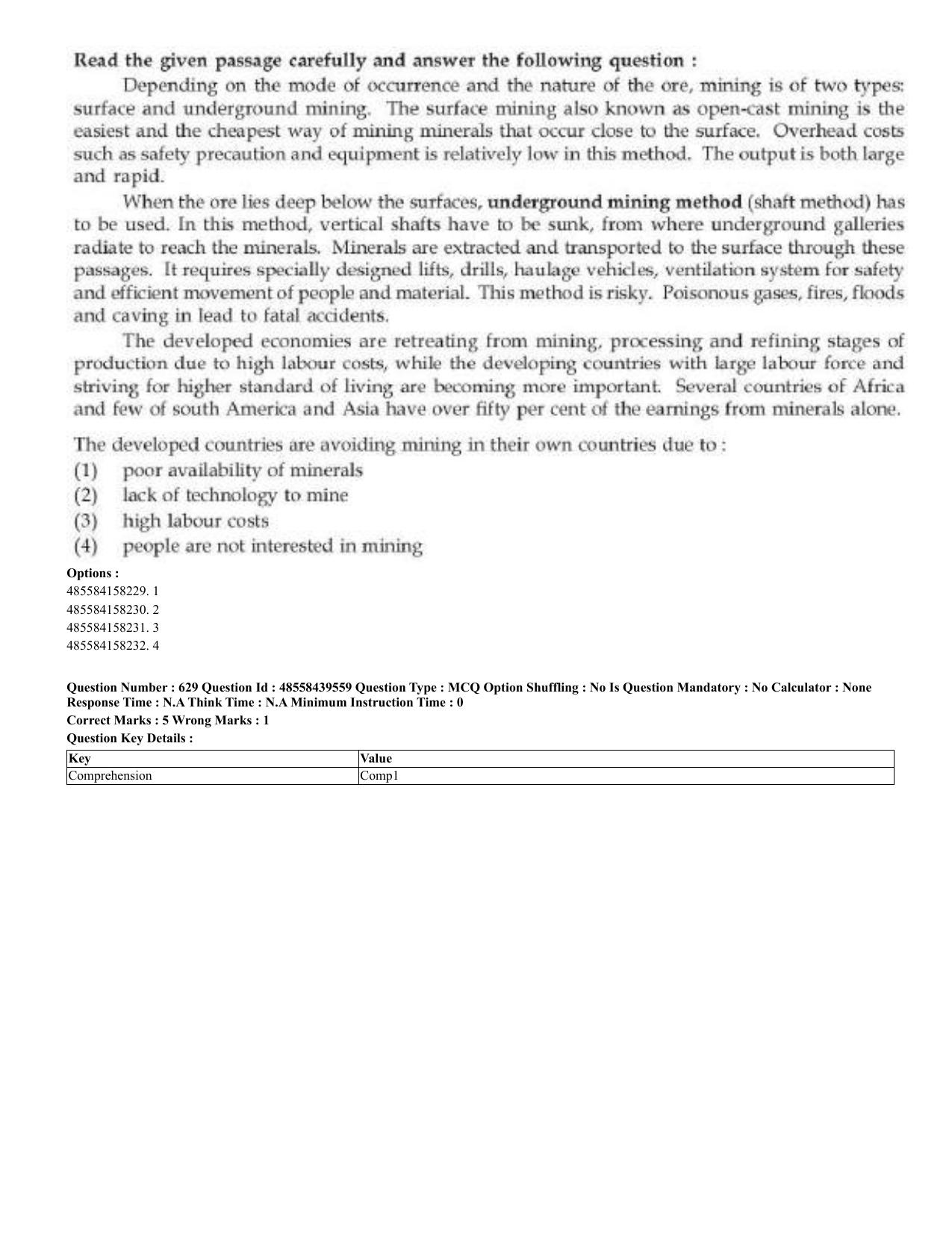CUET 2023 English Odia Shift 3 Question Papers - 02 Jul 2023 - Page 337