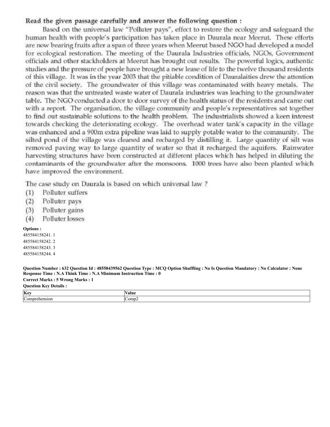 CUET 2023 English Odia Shift 3 Question Papers - 02 Jul 2023 - Page 340