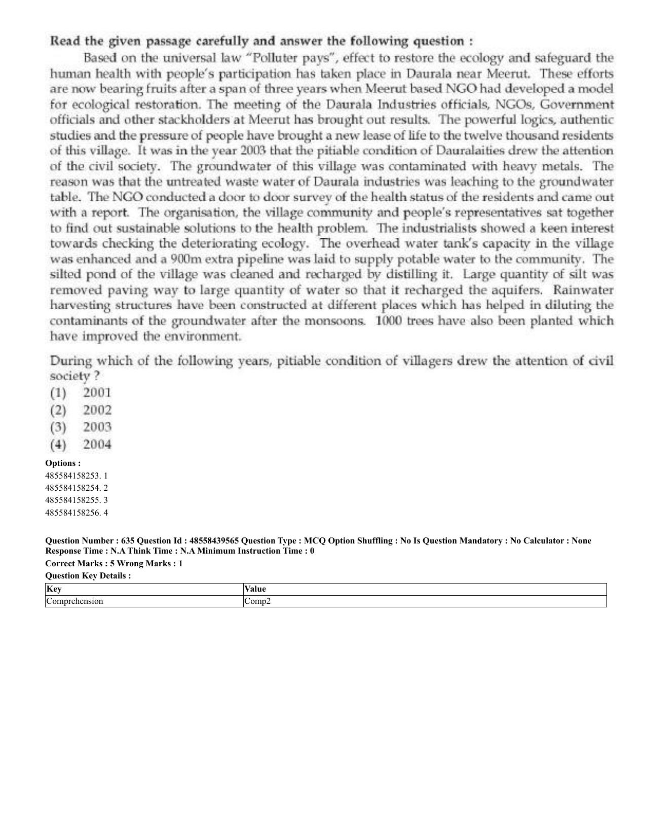 CUET 2023 English Odia Shift 3 Question Papers - 02 Jul 2023 - Page 343