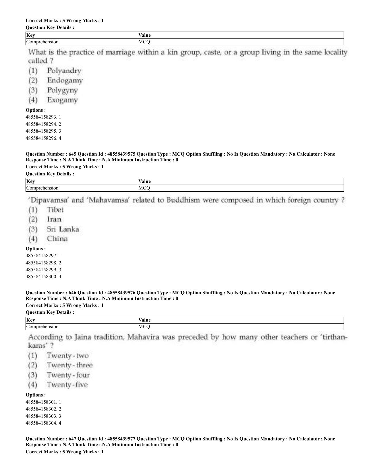 CUET 2023 English Odia Shift 3 Question Papers - 02 Jul 2023 - Page 348