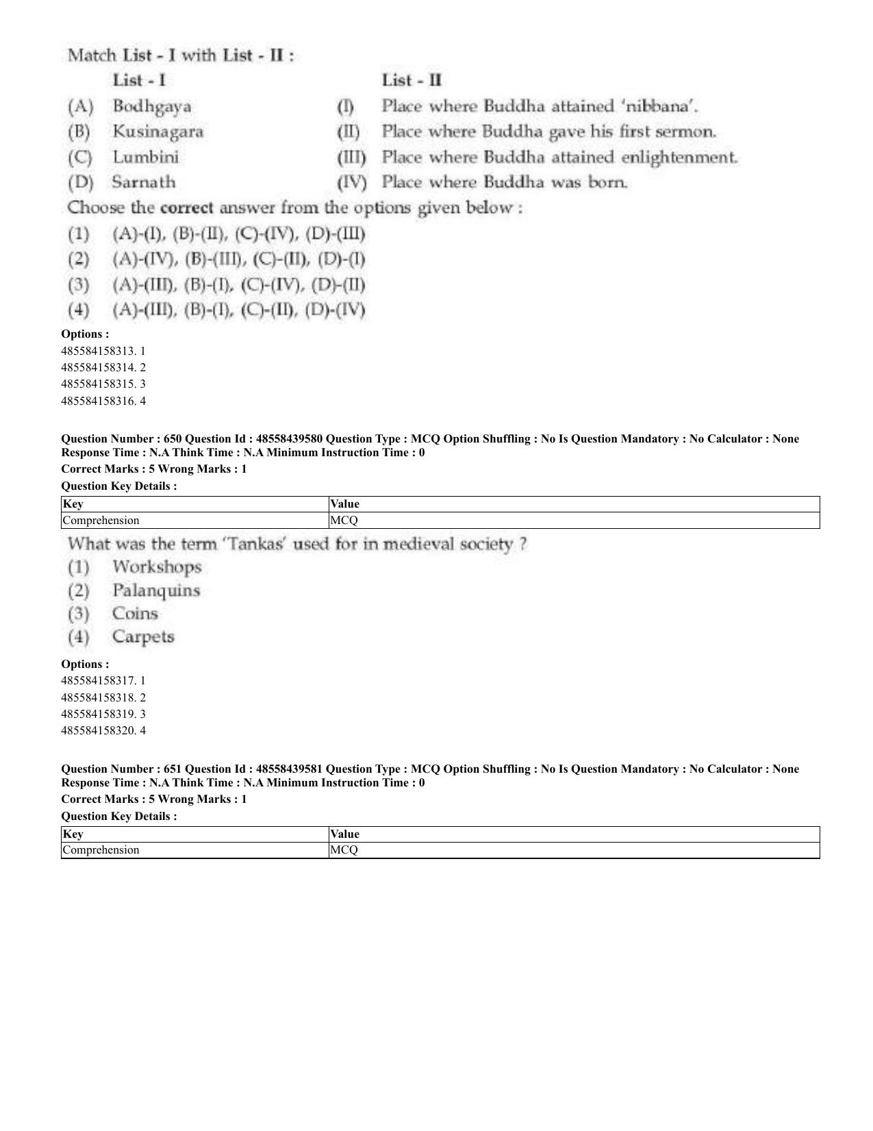 CUET 2023 English Odia Shift 3 Question Papers - 02 Jul 2023 - Page 350