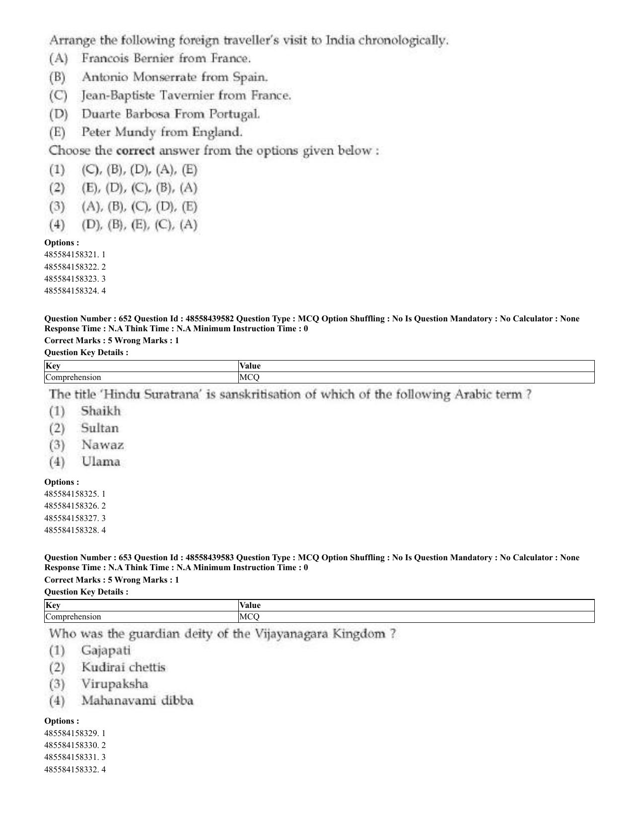 CUET 2023 English Odia Shift 3 Question Papers - 02 Jul 2023 - Page 351