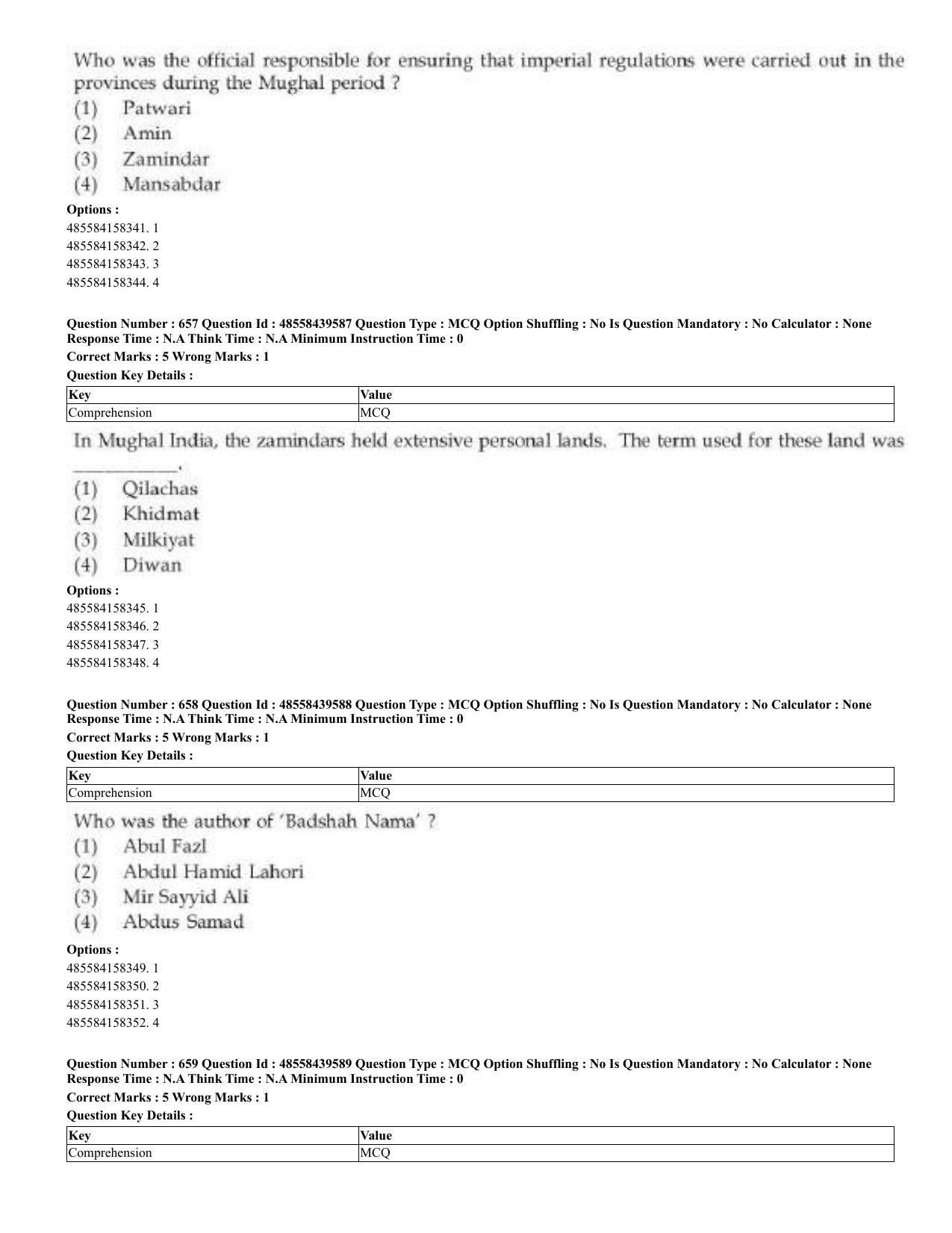 CUET 2023 English Odia Shift 3 Question Papers - 02 Jul 2023 - Page 353