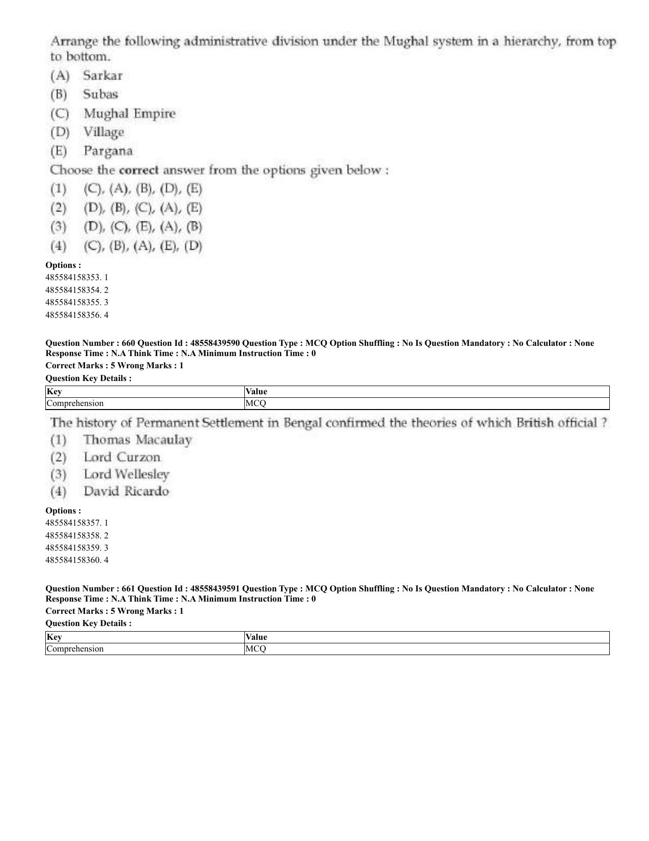 CUET 2023 English Odia Shift 3 Question Papers - 02 Jul 2023 - Page 354