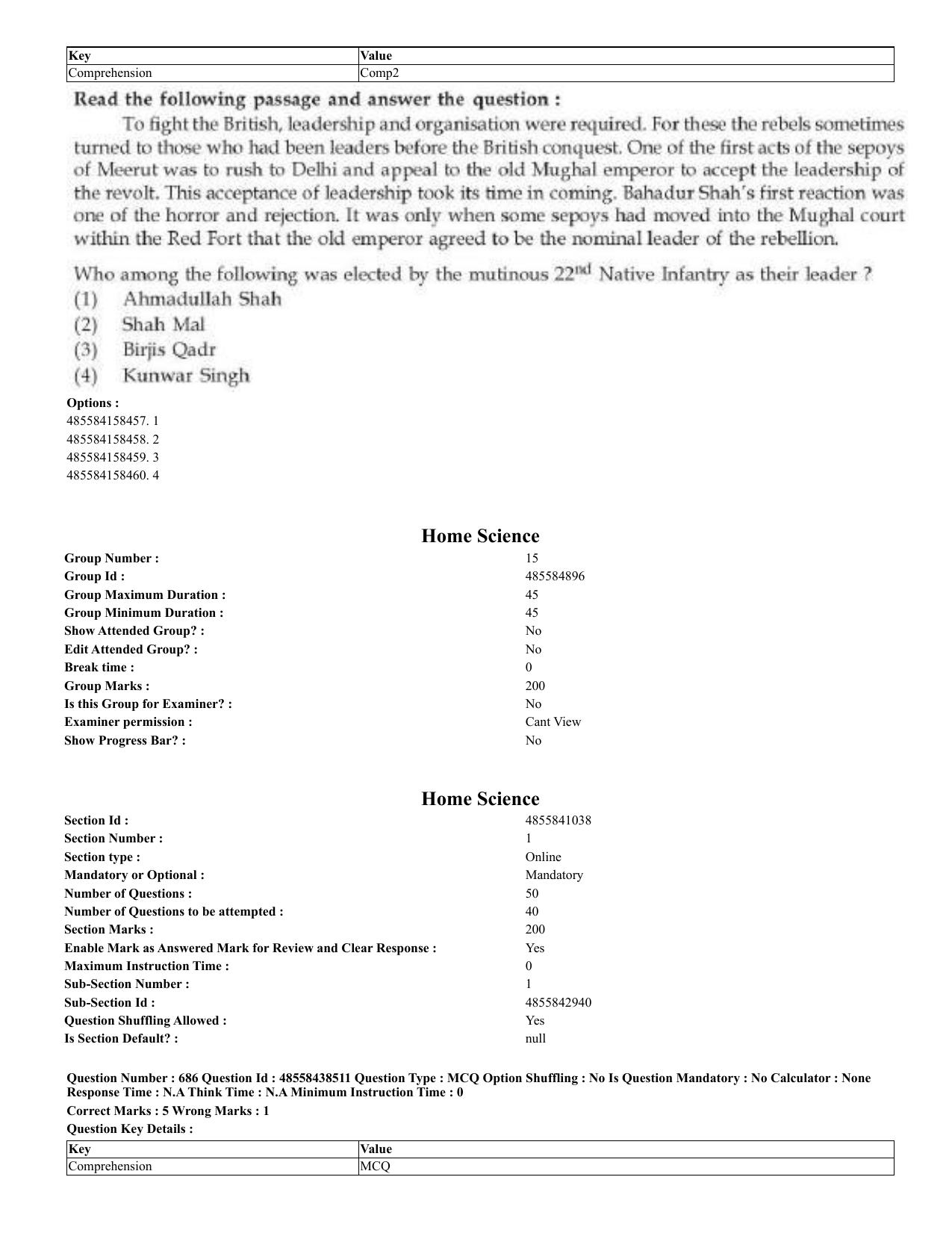 CUET 2023 English Odia Shift 3 Question Papers - 02 Jul 2023 - Page 366