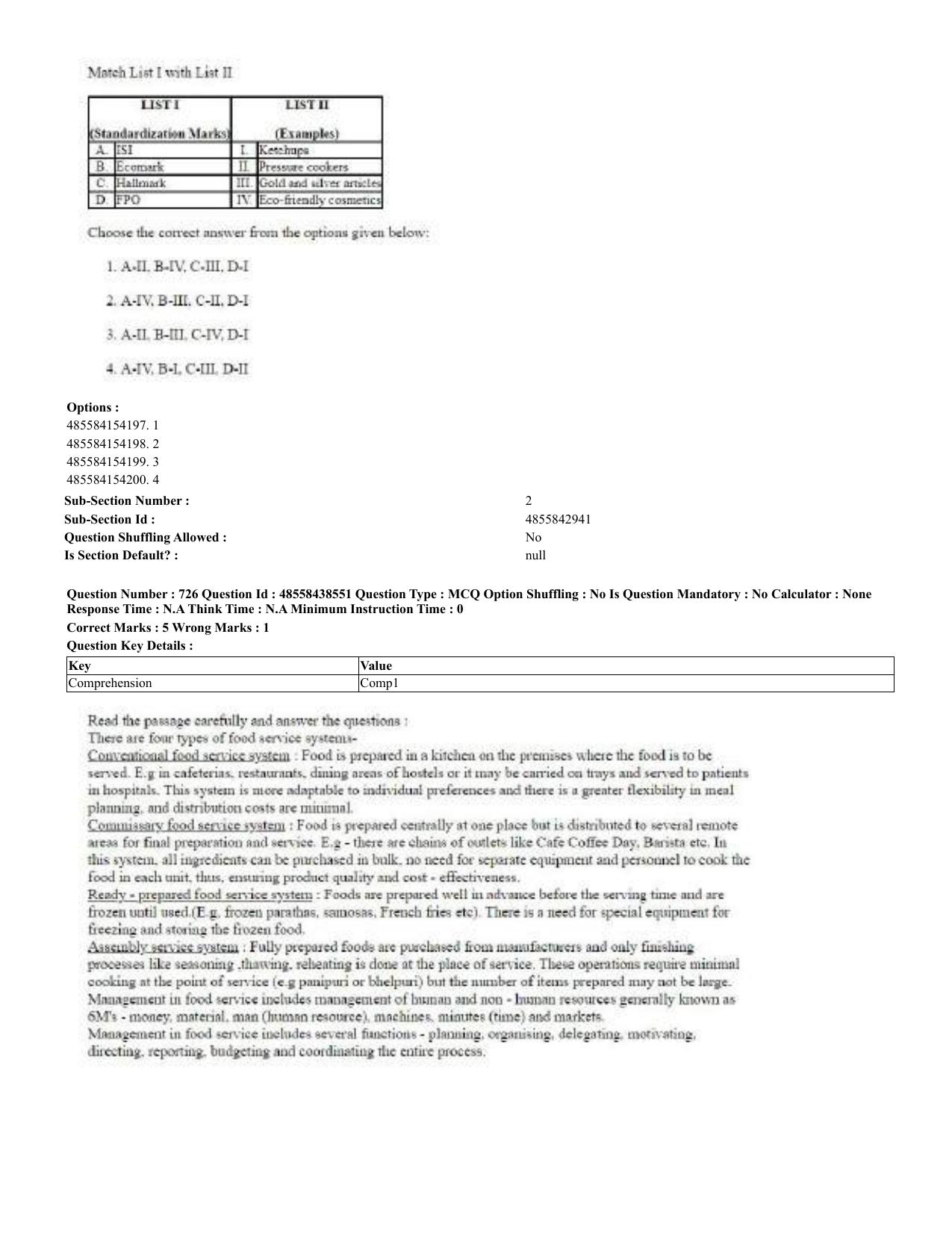 CUET 2023 English Odia Shift 3 Question Papers - 02 Jul 2023 - Page 384