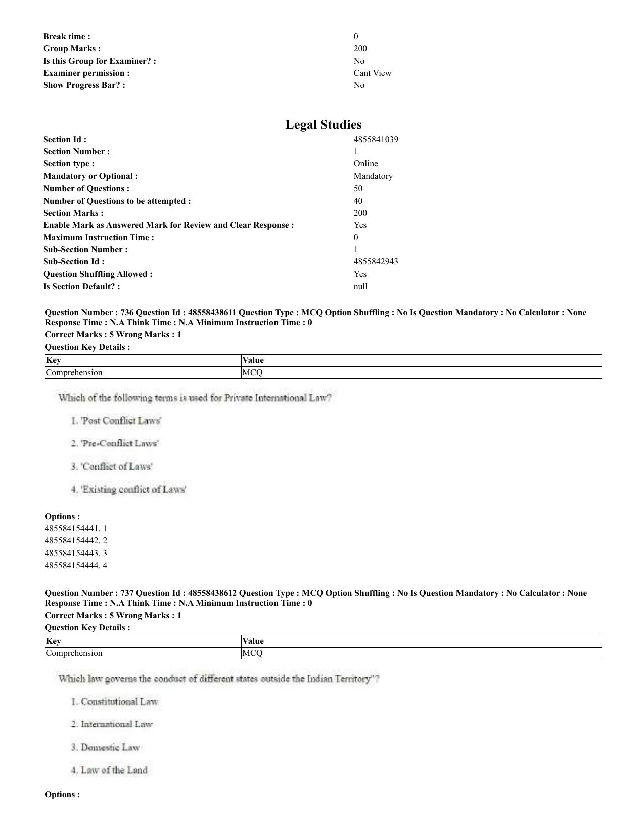 CUET 2023 English Odia Shift 3 Question Papers - 02 Jul 2023 - Page 392