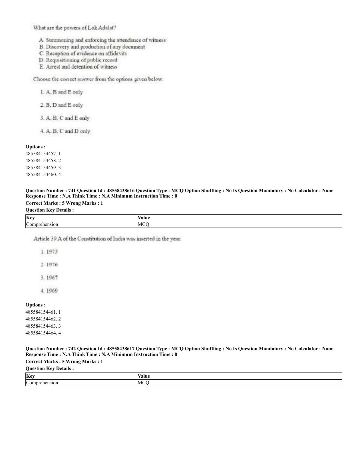 CUET 2023 English Odia Shift 3 Question Papers - 02 Jul 2023 - Page 394