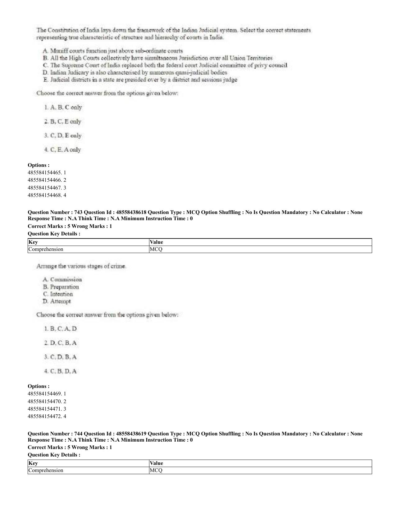 CUET 2023 English Odia Shift 3 Question Papers - 02 Jul 2023 - Page 395
