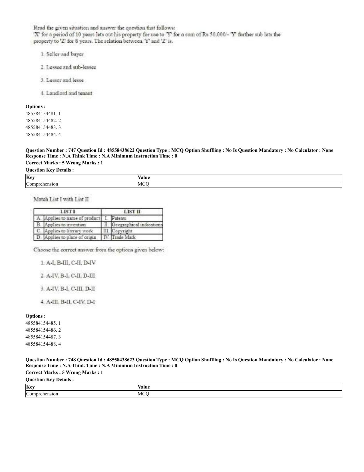 CUET 2023 English Odia Shift 3 Question Papers - 02 Jul 2023 - Page 397