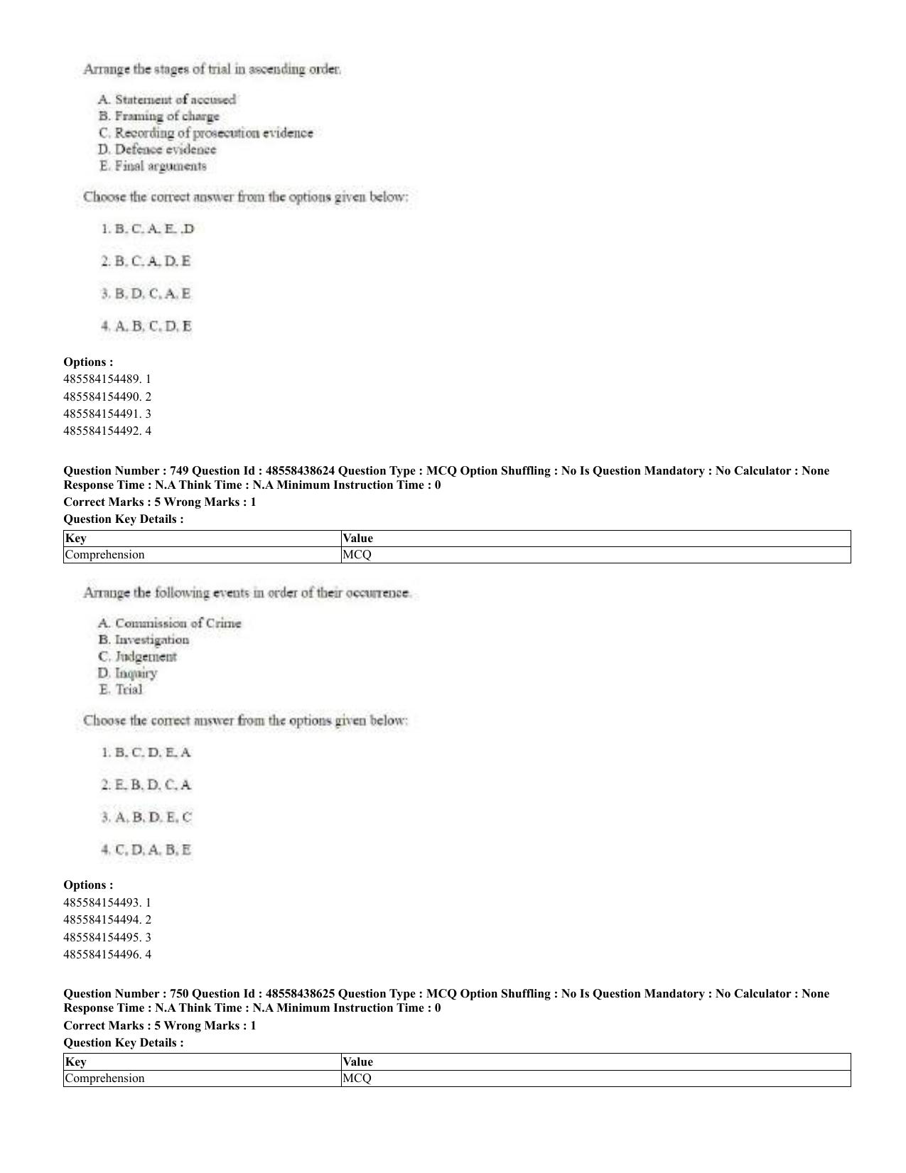 CUET 2023 English Odia Shift 3 Question Papers - 02 Jul 2023 - Page 398