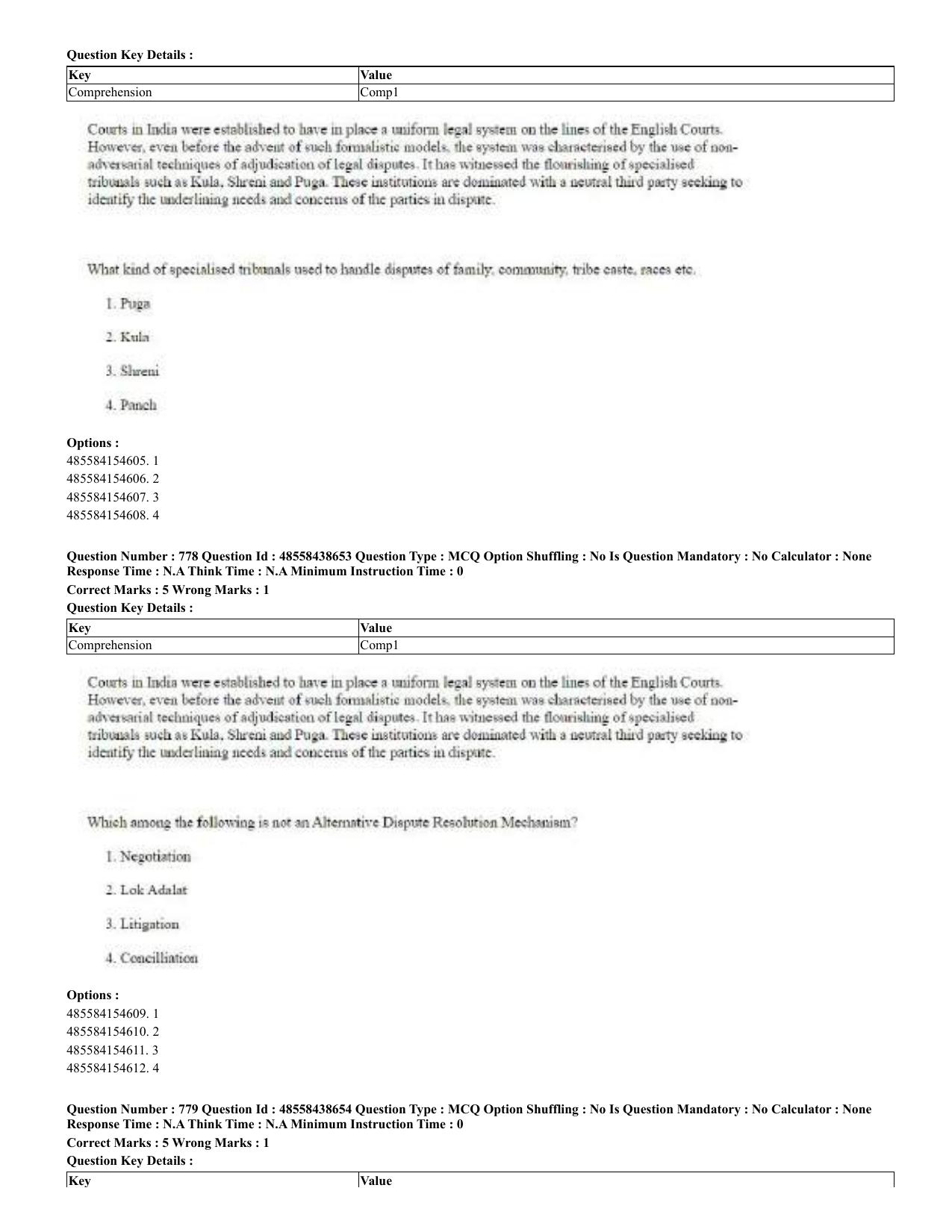 CUET 2023 English Odia Shift 3 Question Papers - 02 Jul 2023 - Page 411