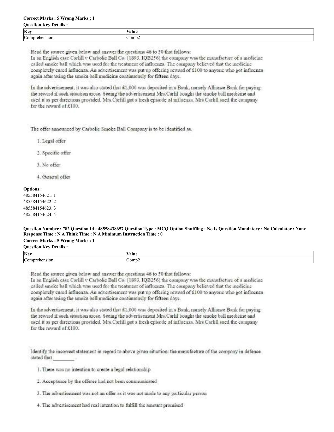 CUET 2023 English Odia Shift 3 Question Papers - 02 Jul 2023 - Page 413