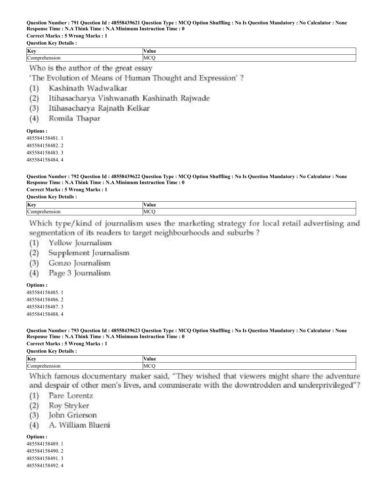 CUET 2023 English Odia Shift 3 Question Papers - 02 Jul 2023 - Page 418