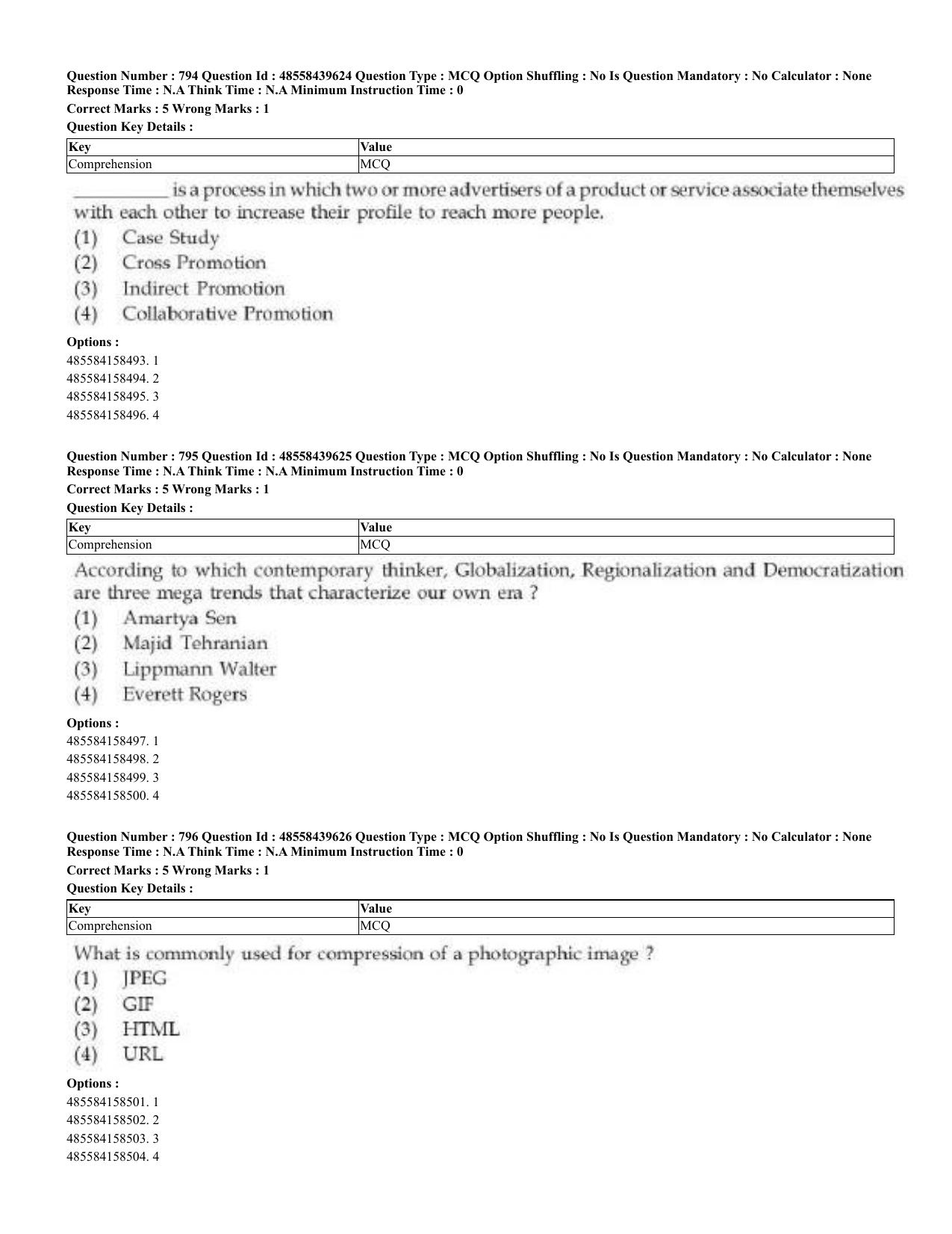 CUET 2023 English Odia Shift 3 Question Papers - 02 Jul 2023 - Page 419