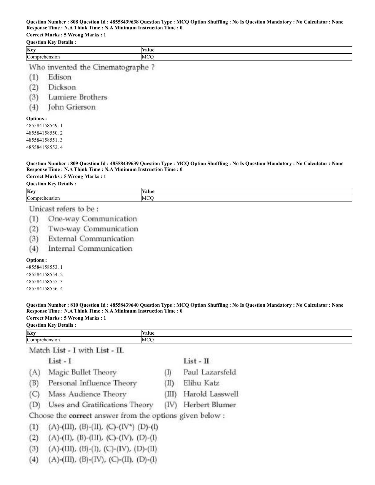 CUET 2023 English Odia Shift 3 Question Papers - 02 Jul 2023 - Page 424