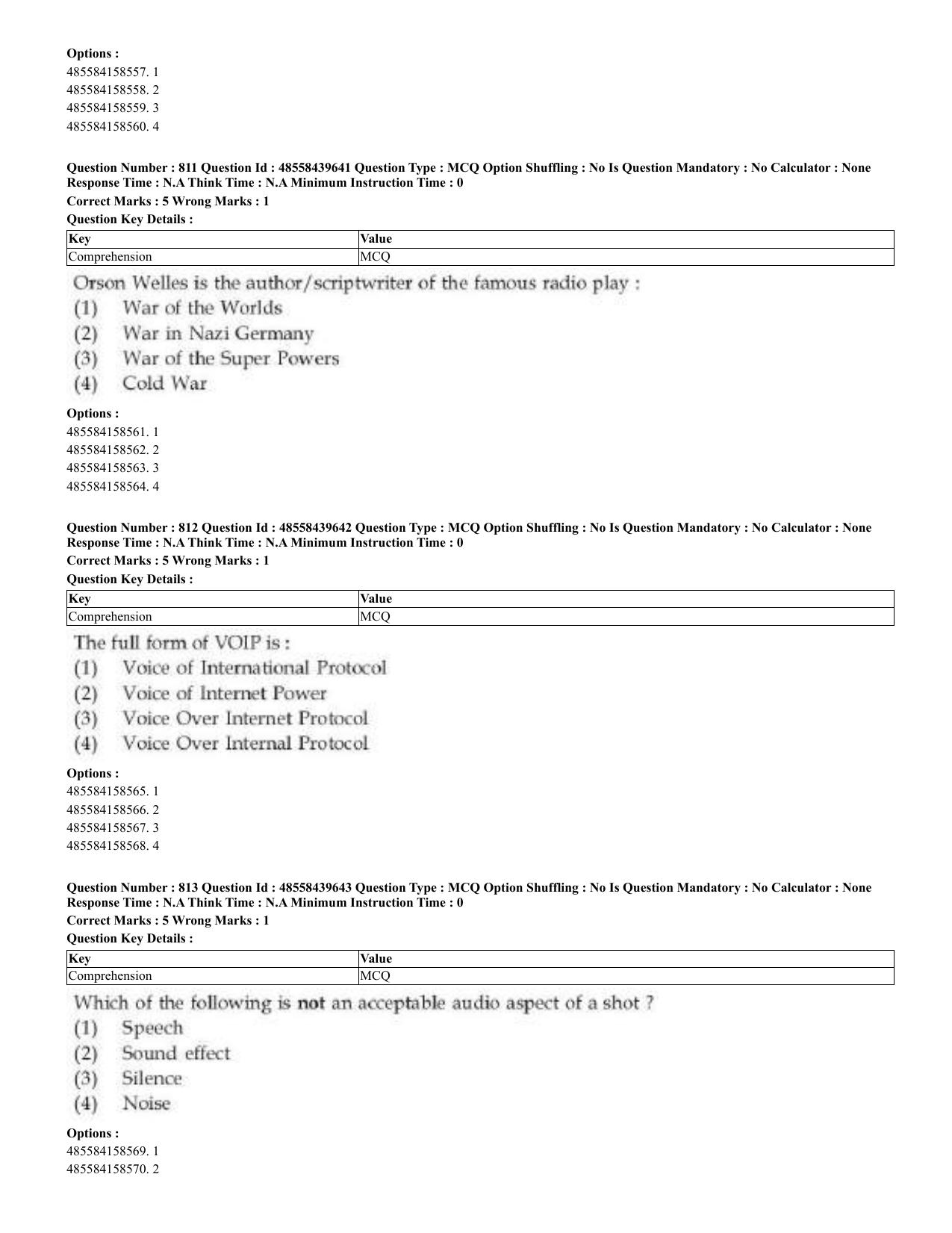 CUET 2023 English Odia Shift 3 Question Papers - 02 Jul 2023 - Page 425