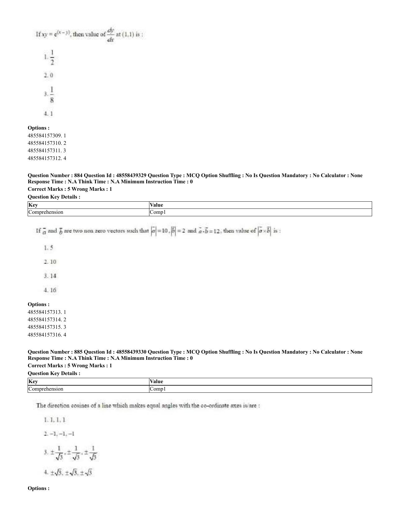 CUET 2023 English Odia Shift 3 Question Papers - 02 Jul 2023 - Page 463