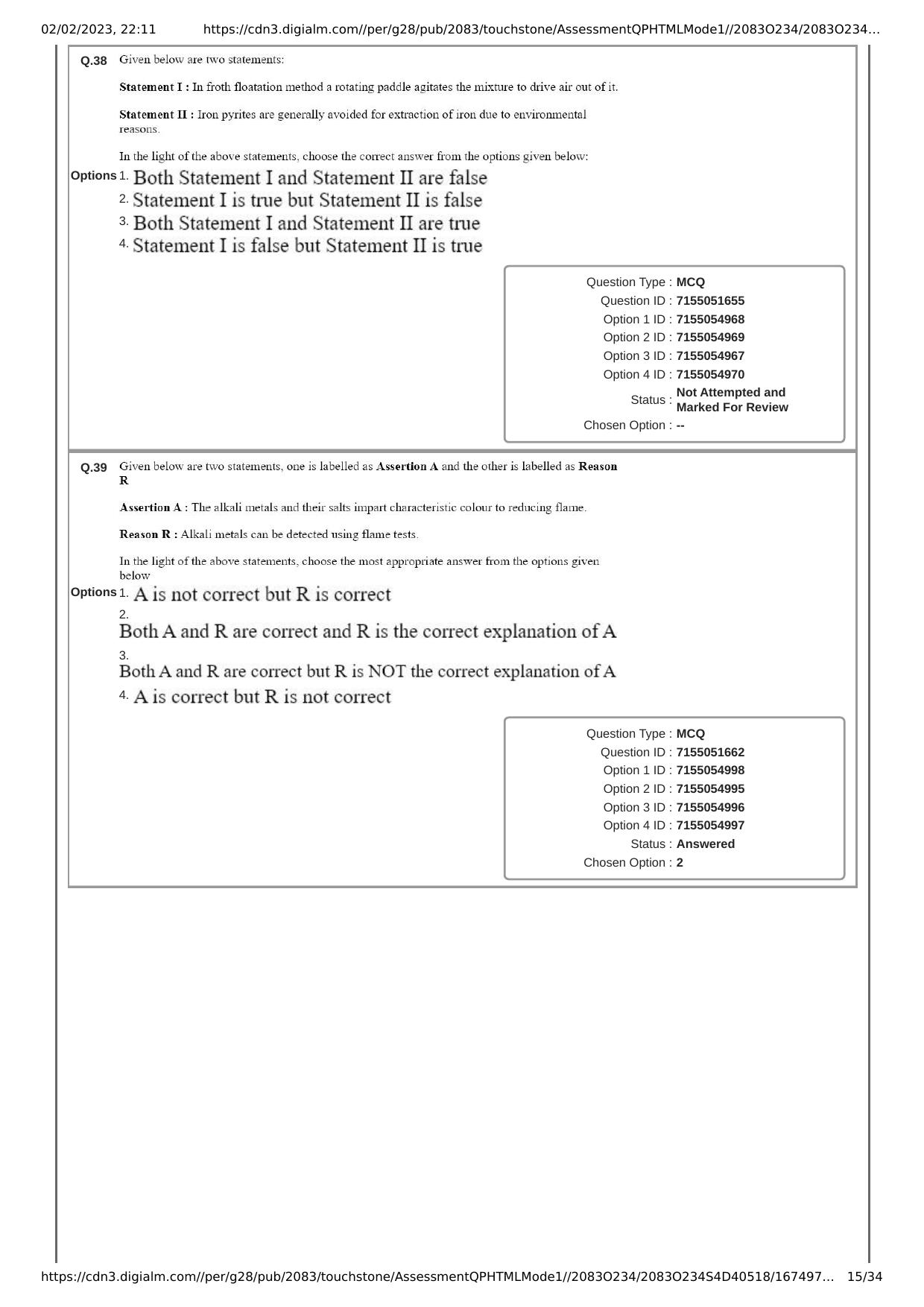 JEE Mains 2023: 25th January 2023 Shift-2 (Evening) Question Paper With Solution (January, Session-1) - Page 15